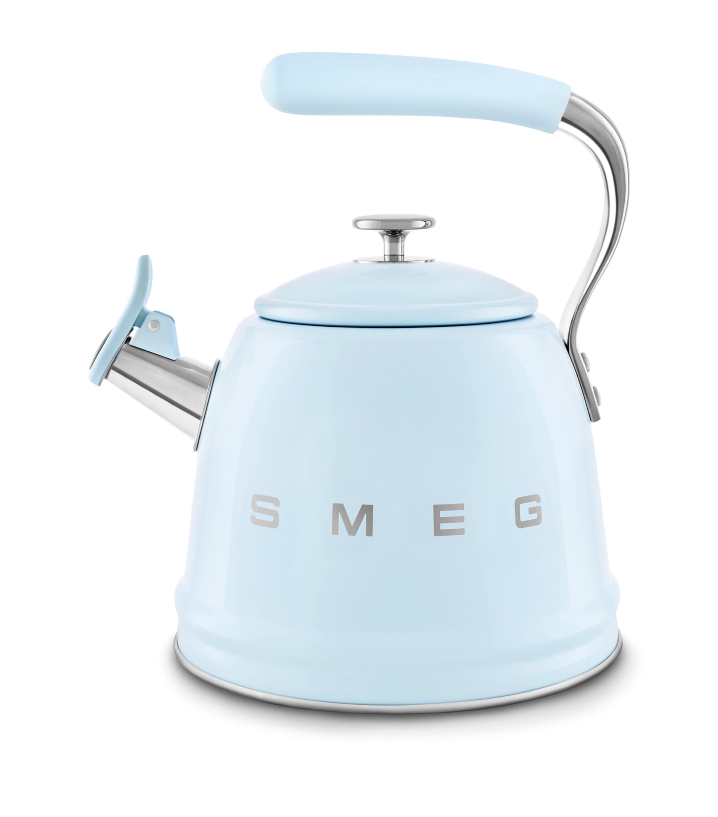 Smeg Stovetop Whistling Kettle (2.3L) Pastel Blue Image 1