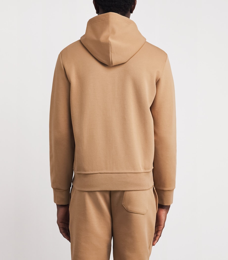 Tech Knit Zip-Up Hoodie CAMEL Image 4