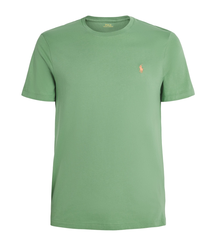 Cotton Polo Pony T-Shirt GREEN Image 1