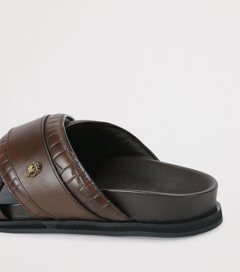 Kurt Geiger London Leather Baron Sandals Dk.brn Com Image 3