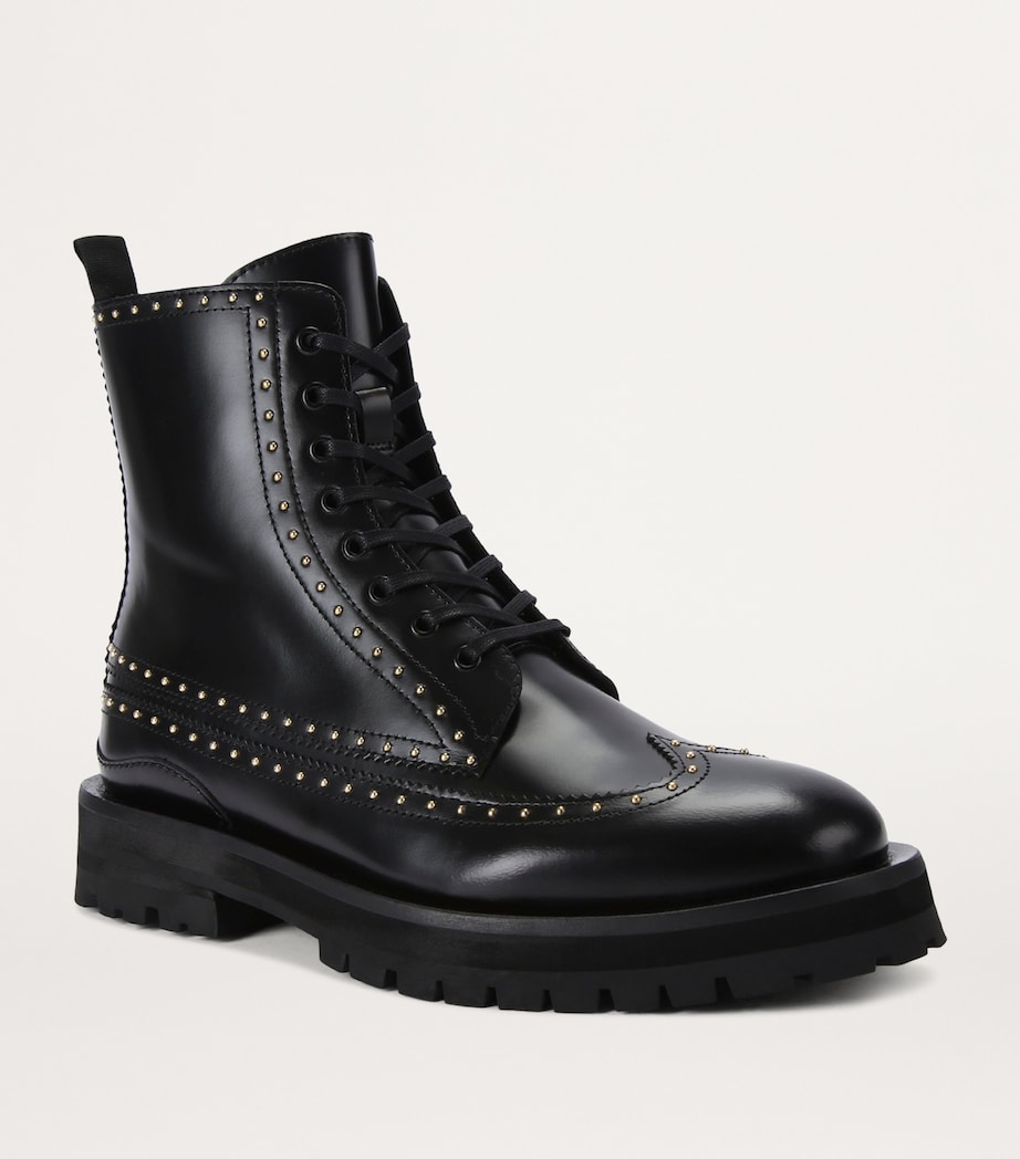 Leather Drayton Boots BLACK Image 4
