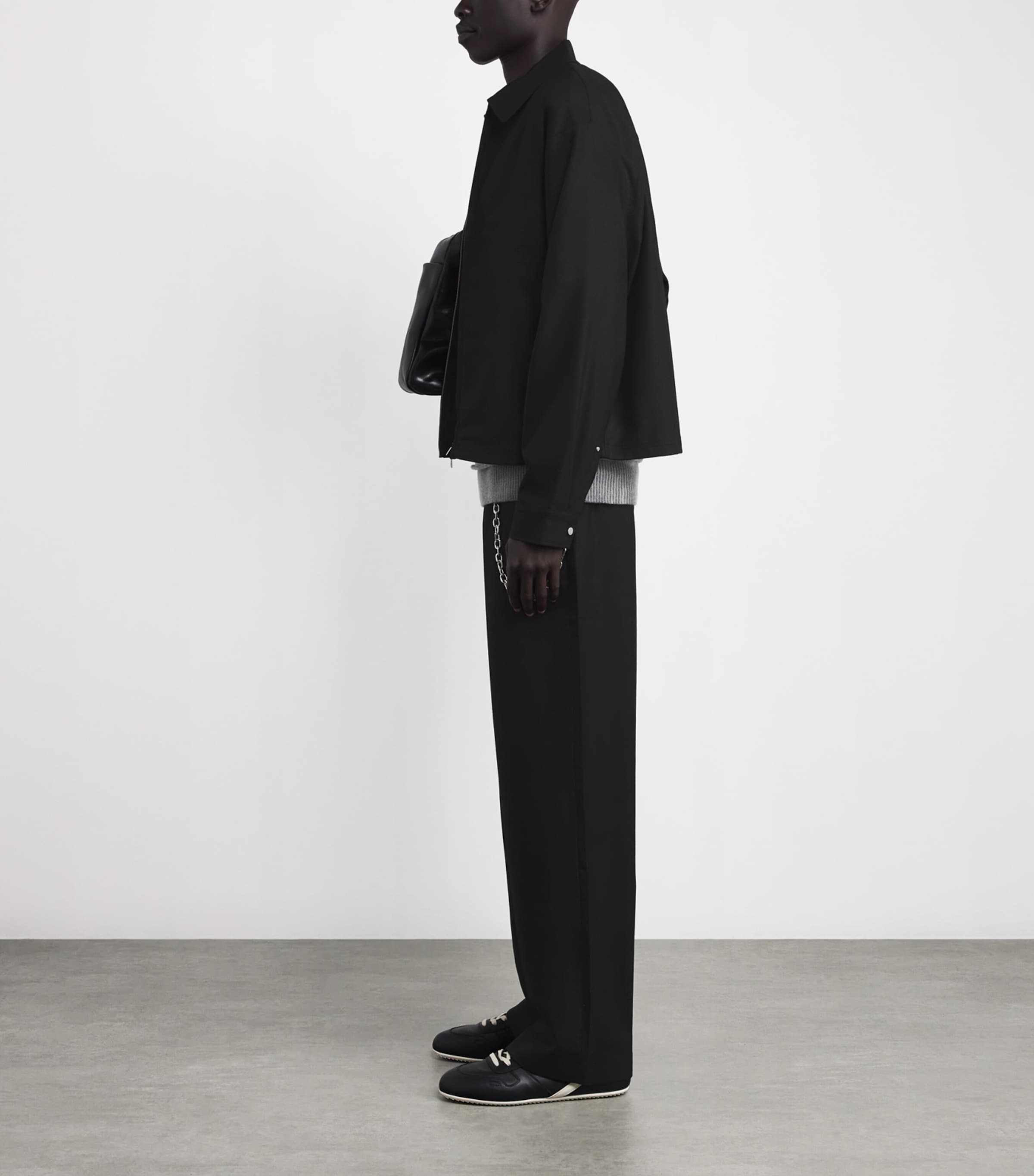 Zip-Up Overshirt JET BLACK Image 2