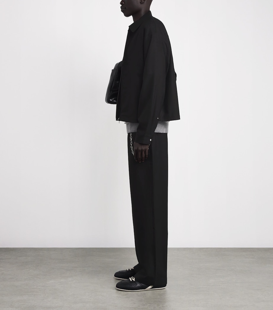 Zip-Up Overshirt JET BLACK Image 2