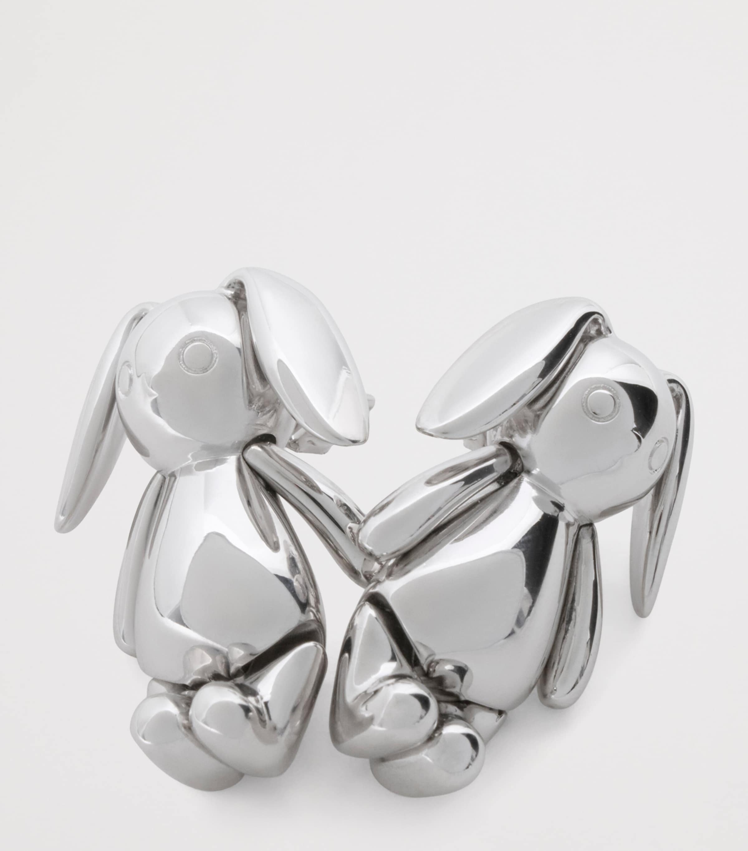 LOEWE x Cosima Von Bonin Bunny Earrings Silver Image 3