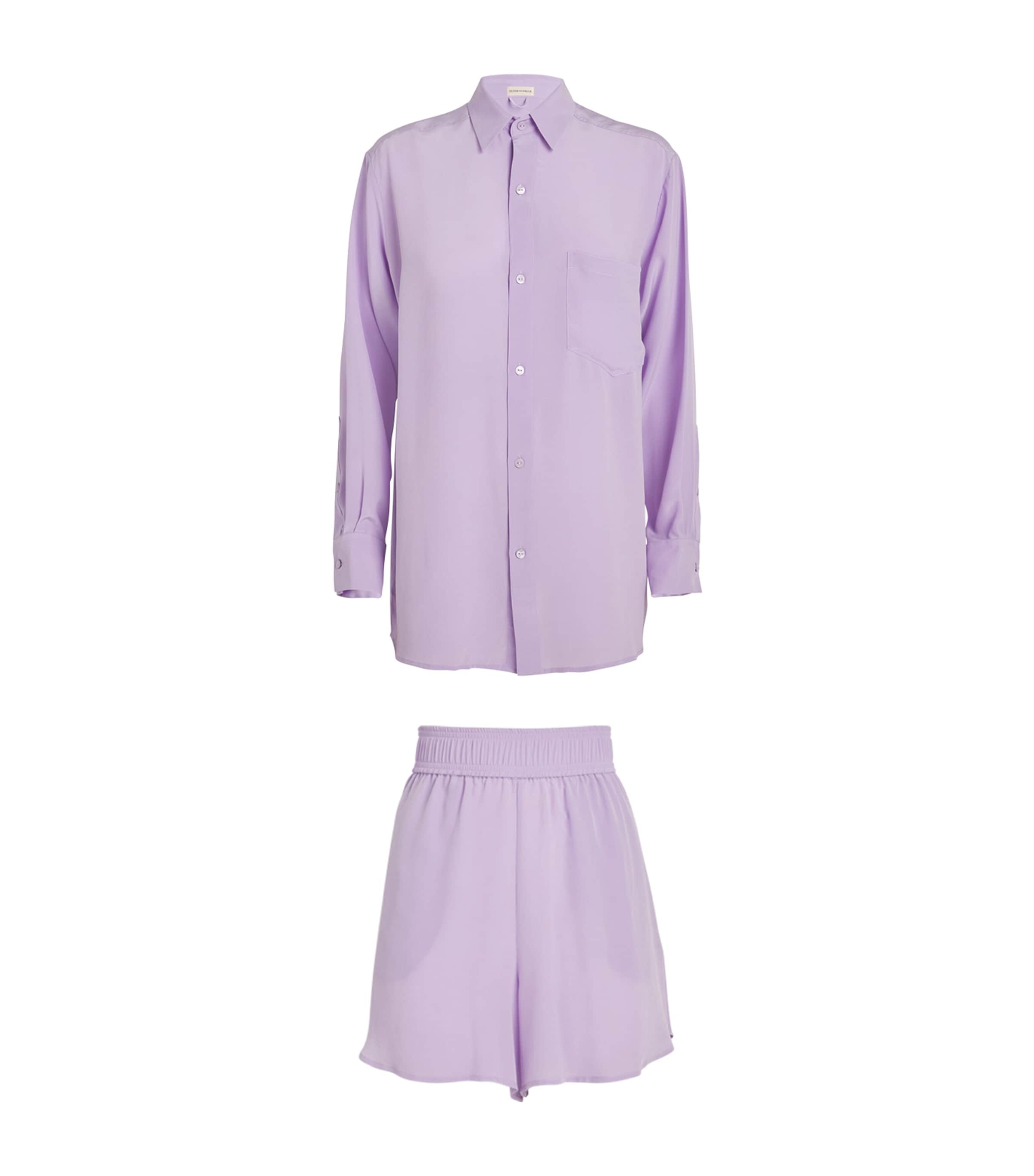 OLIVIA VON HALLE SILK KICK PYJAMA SET 