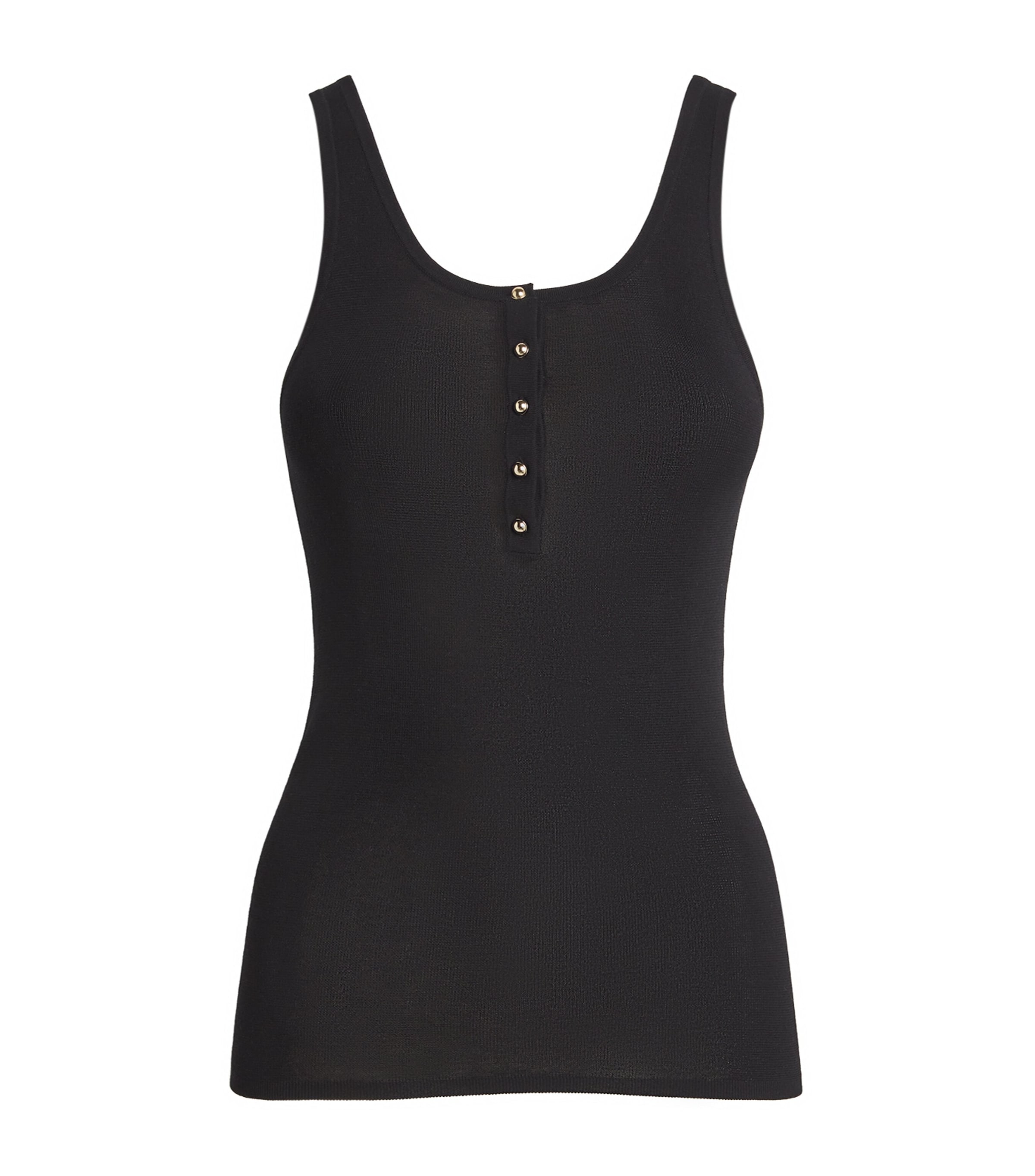 Sandro Cotton-blend Tank Top In Black