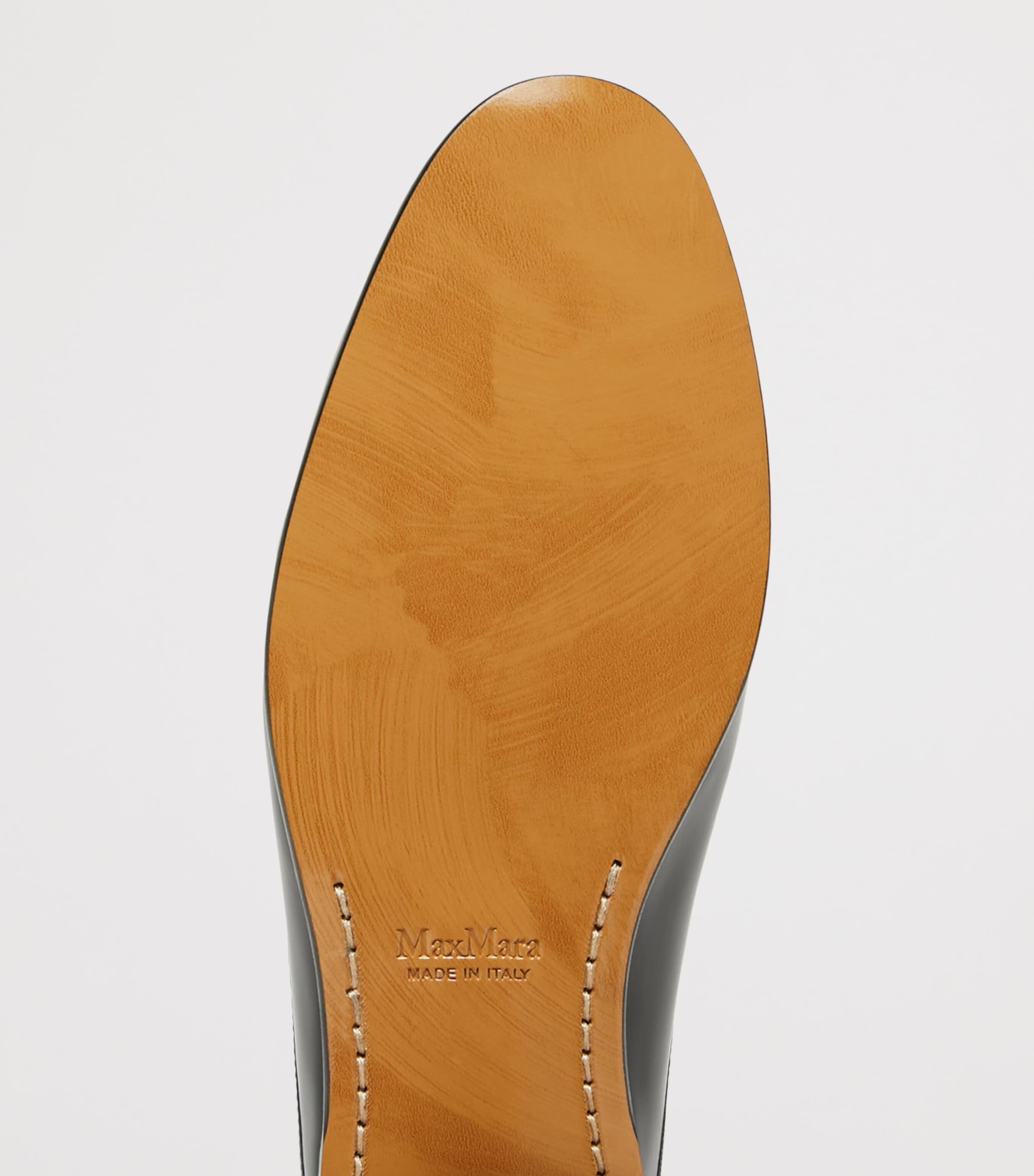Max Mara Leather Logo-Hardware Mules Black Image 6