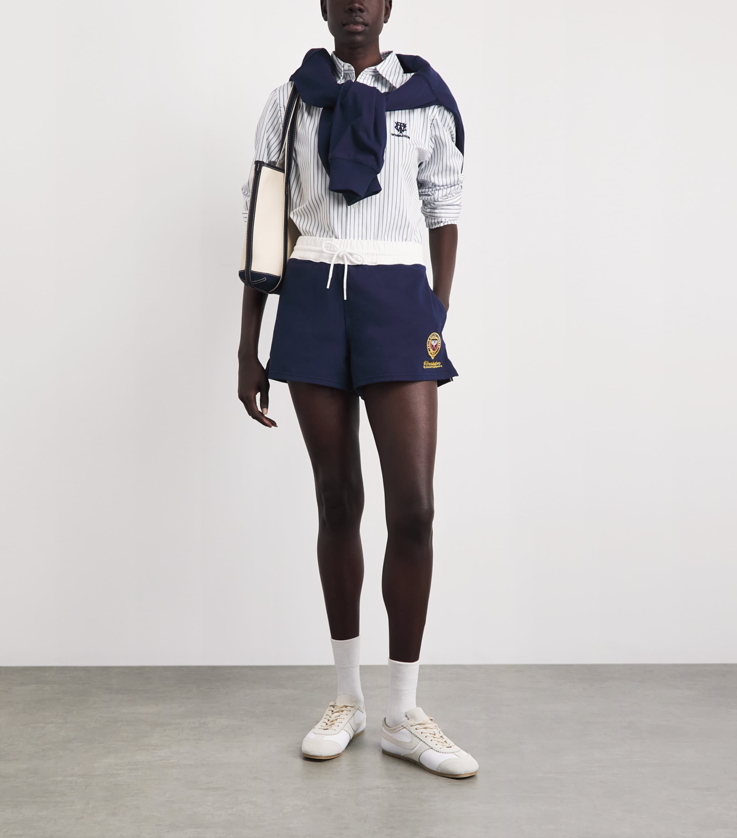 Polo Ralph Lauren Womens x Wimbledon Shorts Refined Navy Multi Image 2