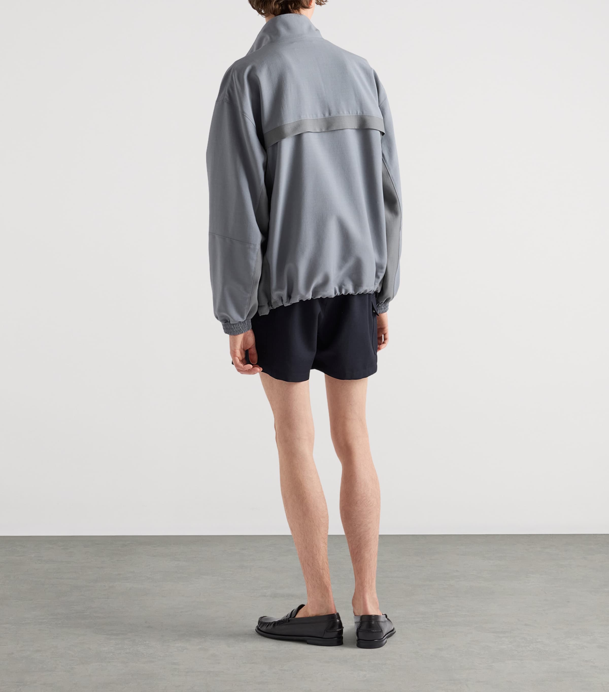 Prada Mens Virgin Wool-Mohair Jacket Grey Image 5