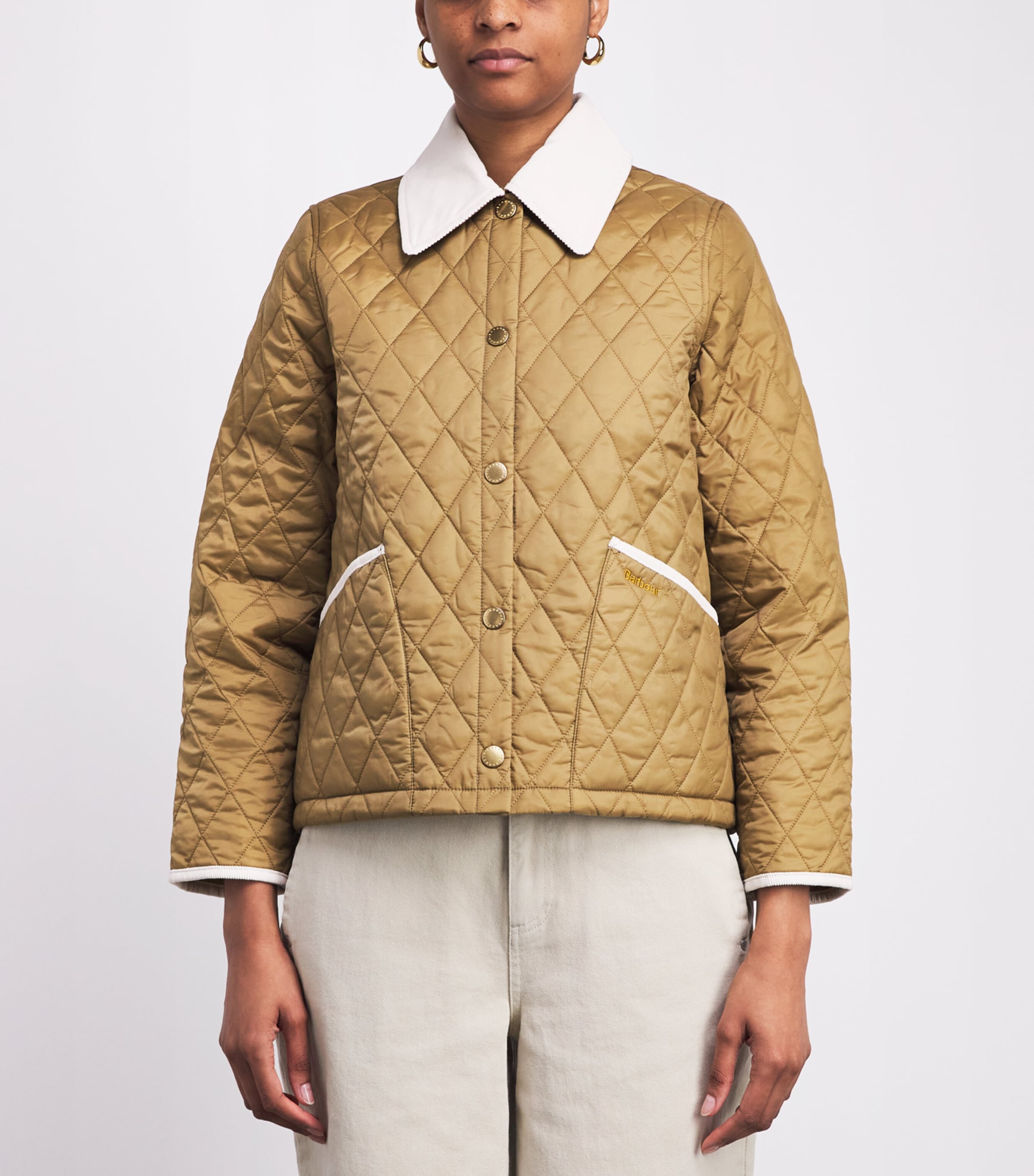 Barbour Womens Icons Liddesdale Quilted Jacket Sand/dress/pearl Image 4