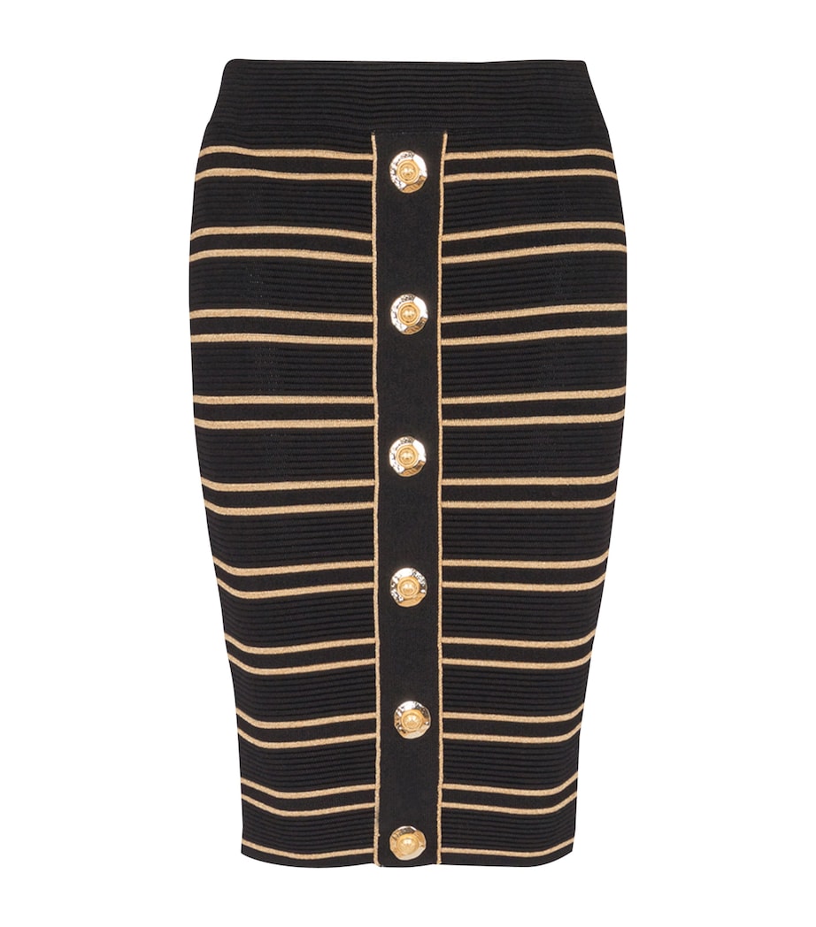 Stripe Midi Pencil Skirt EAD NOIR/OR Image 1