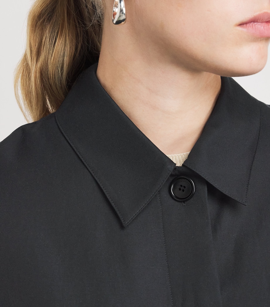 Silk-Cotton Satie Shirt BLACK Image 6