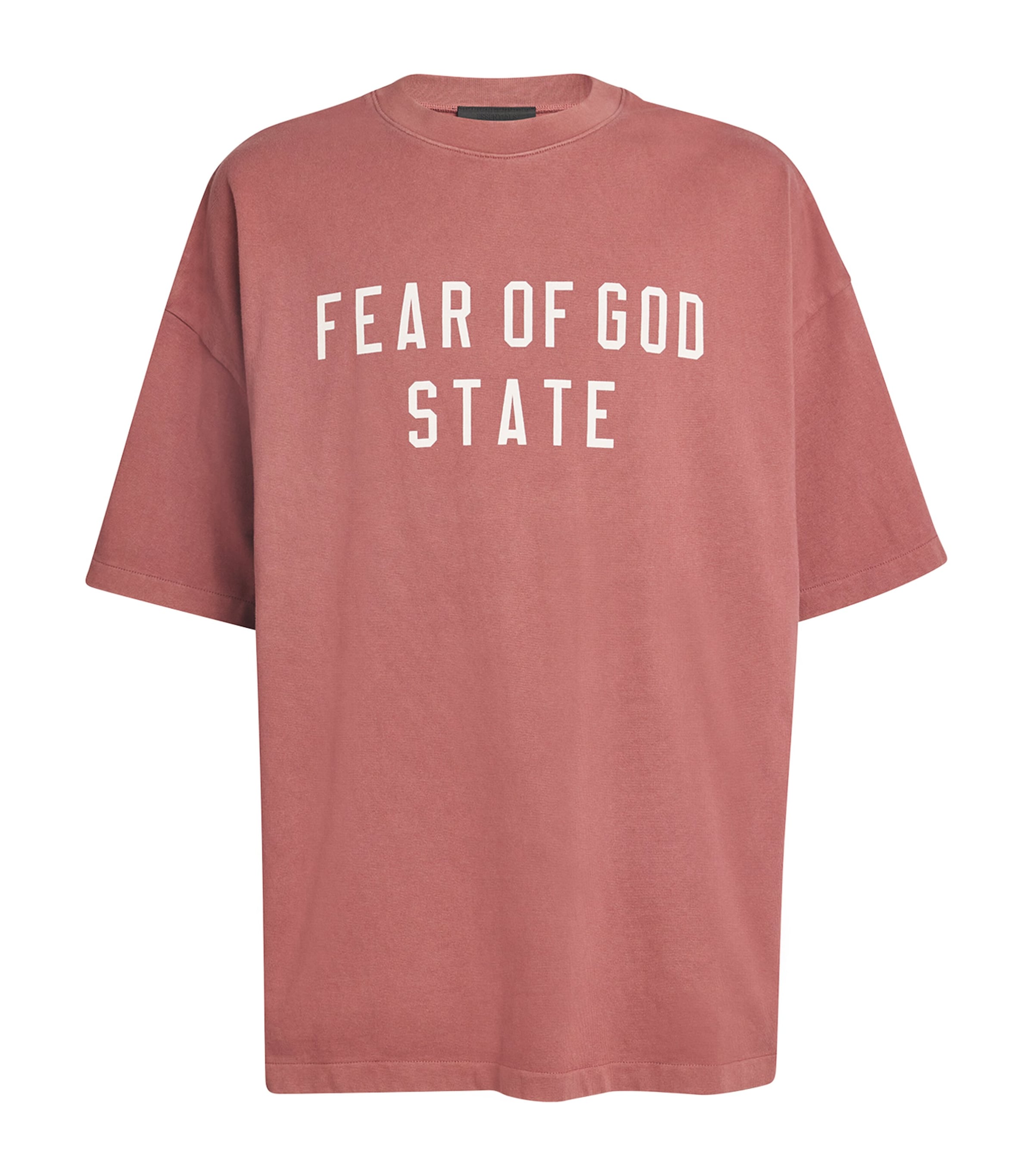 Essentials Oversized Logo State T-shirt In Red