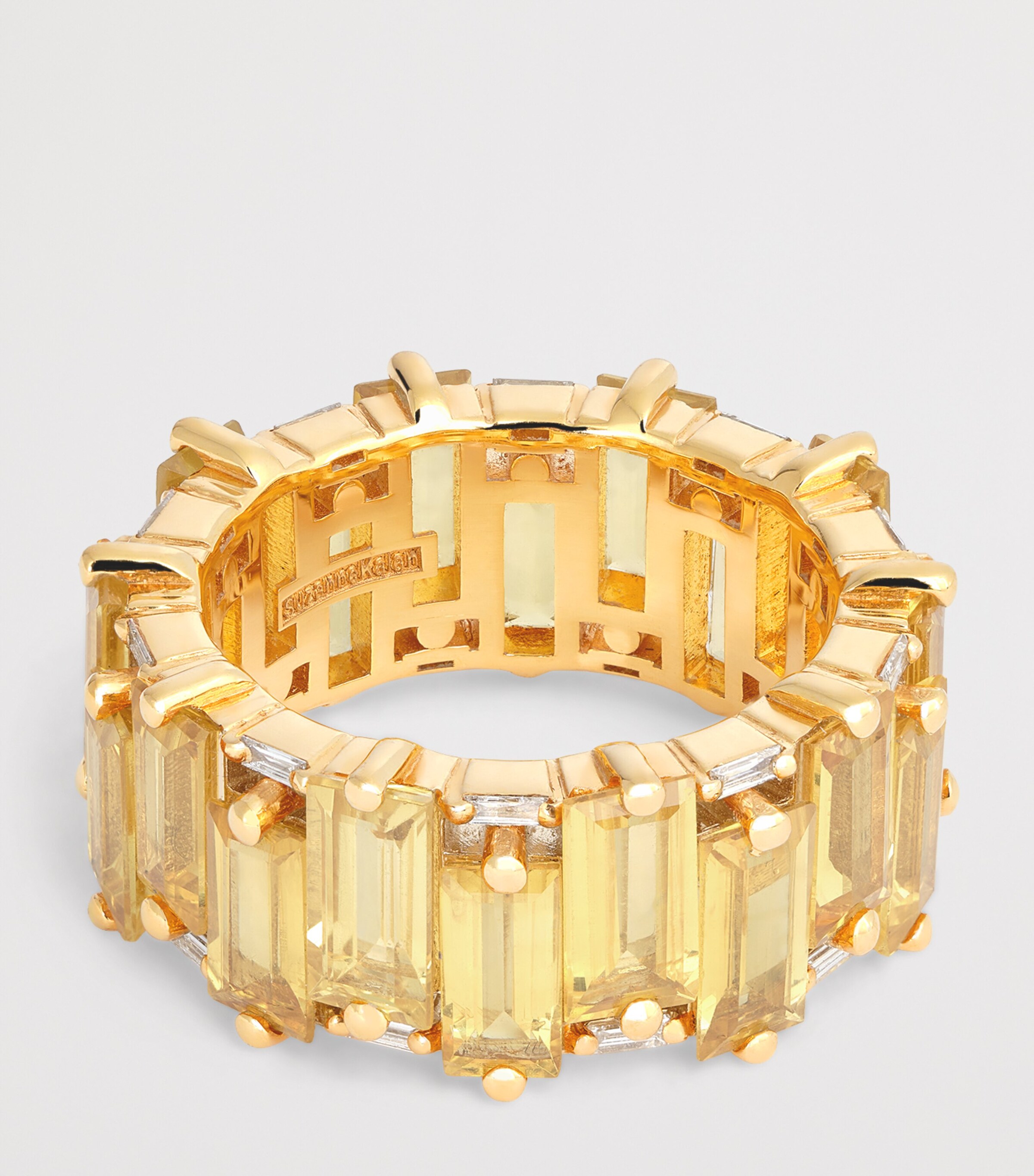 Yellow Gold, Diamond and Sapphire One Of A Kind Ring (Size 7) 18K YG/YS Image 4