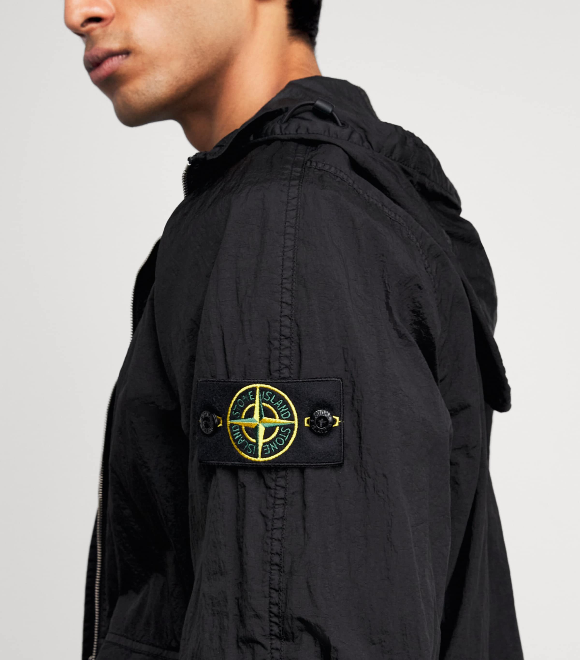 Stone Island Mens Nylon Watro-TC Hooded Parka Image 3