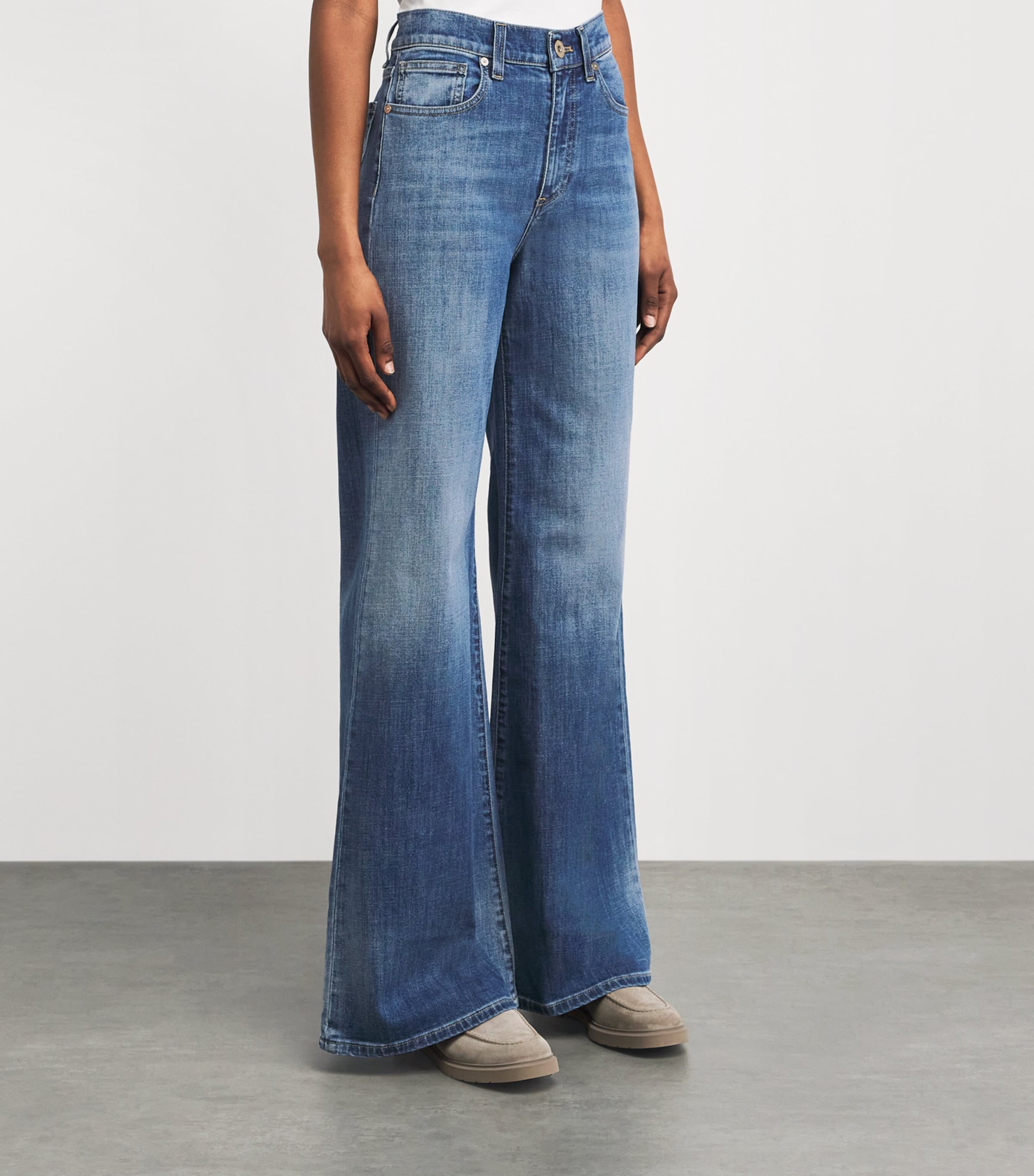 Eleventy Womens Flared Jeans Blu Image 4