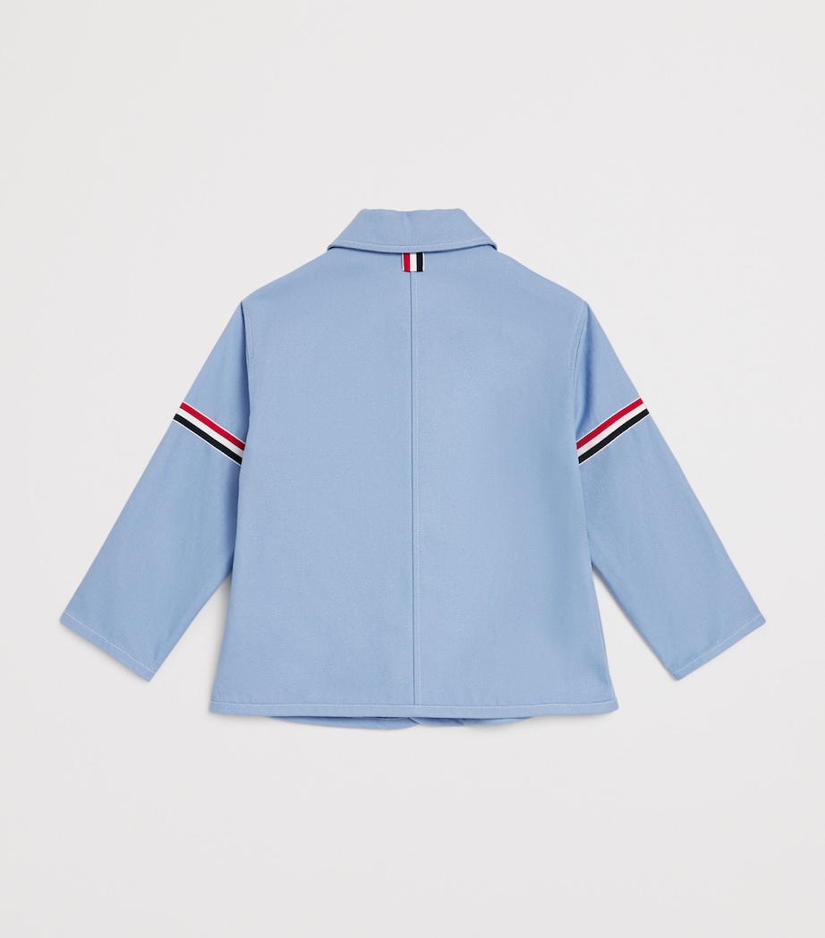 Cotton Canvas Jacket (2-12 Years) LIGHT BLUE Image 2