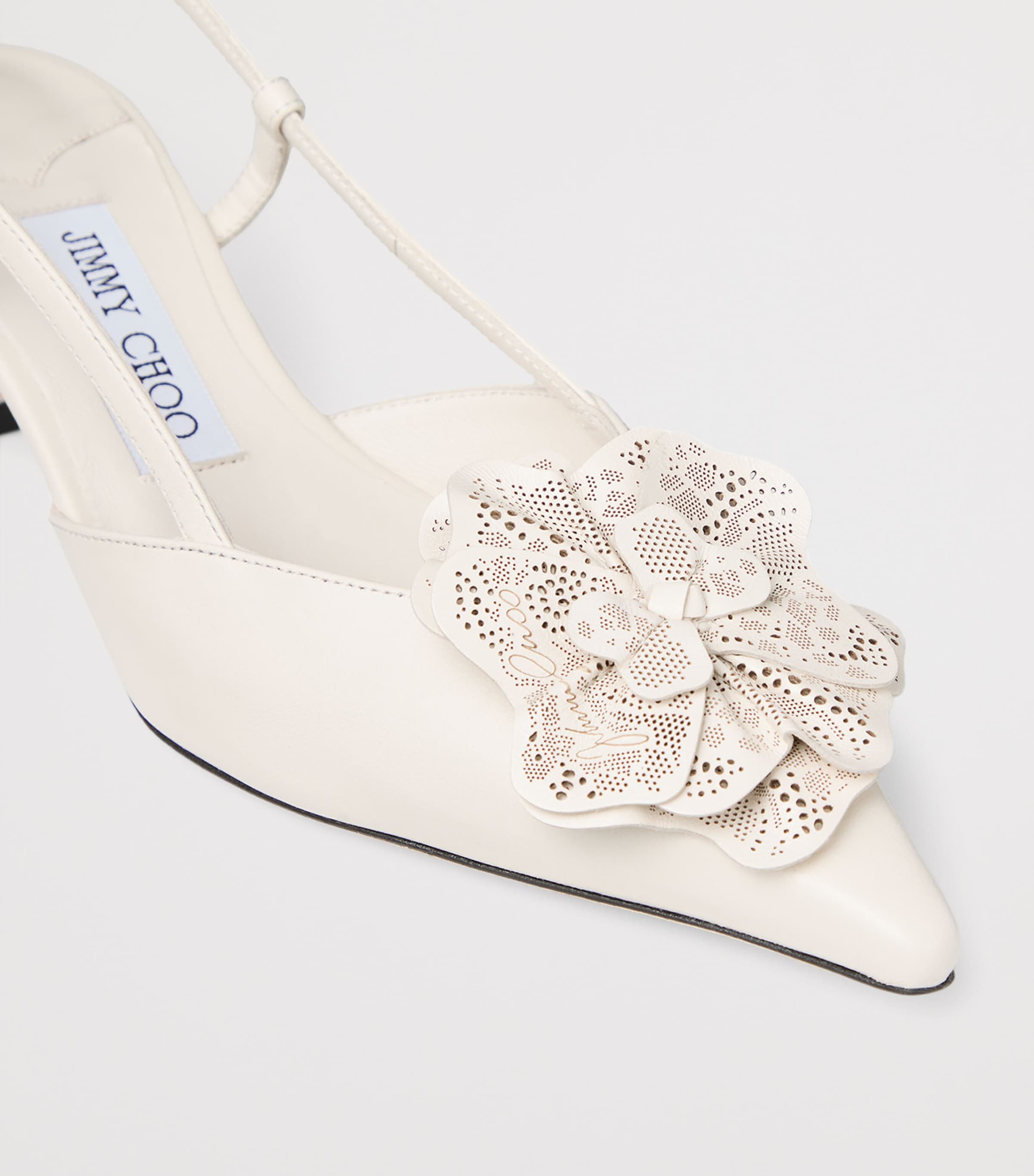 Mimmi 50 Leather Slingback Mules LATTE/LATTE Image 5