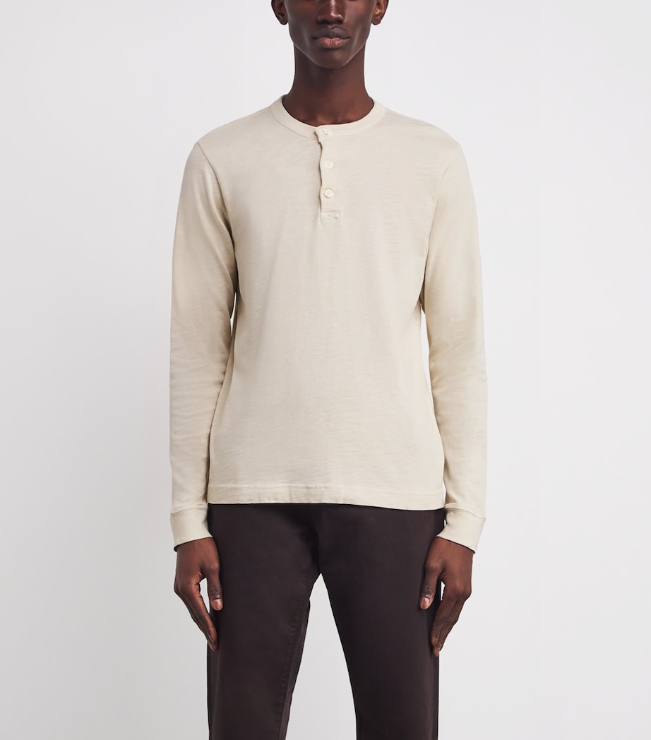 Cotton Henley T-Shirt ECR Image 3