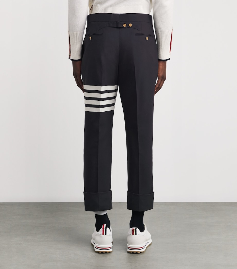 Wool Backstrap Tailored Trousers NAVY Image 4