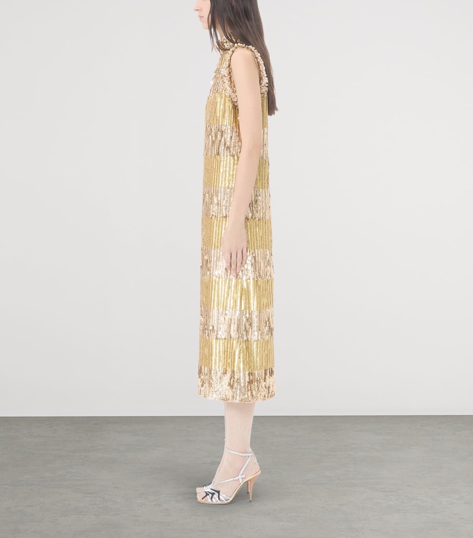 Valentino Womens Tulle Illusione Midi Dress Cgm Image 3