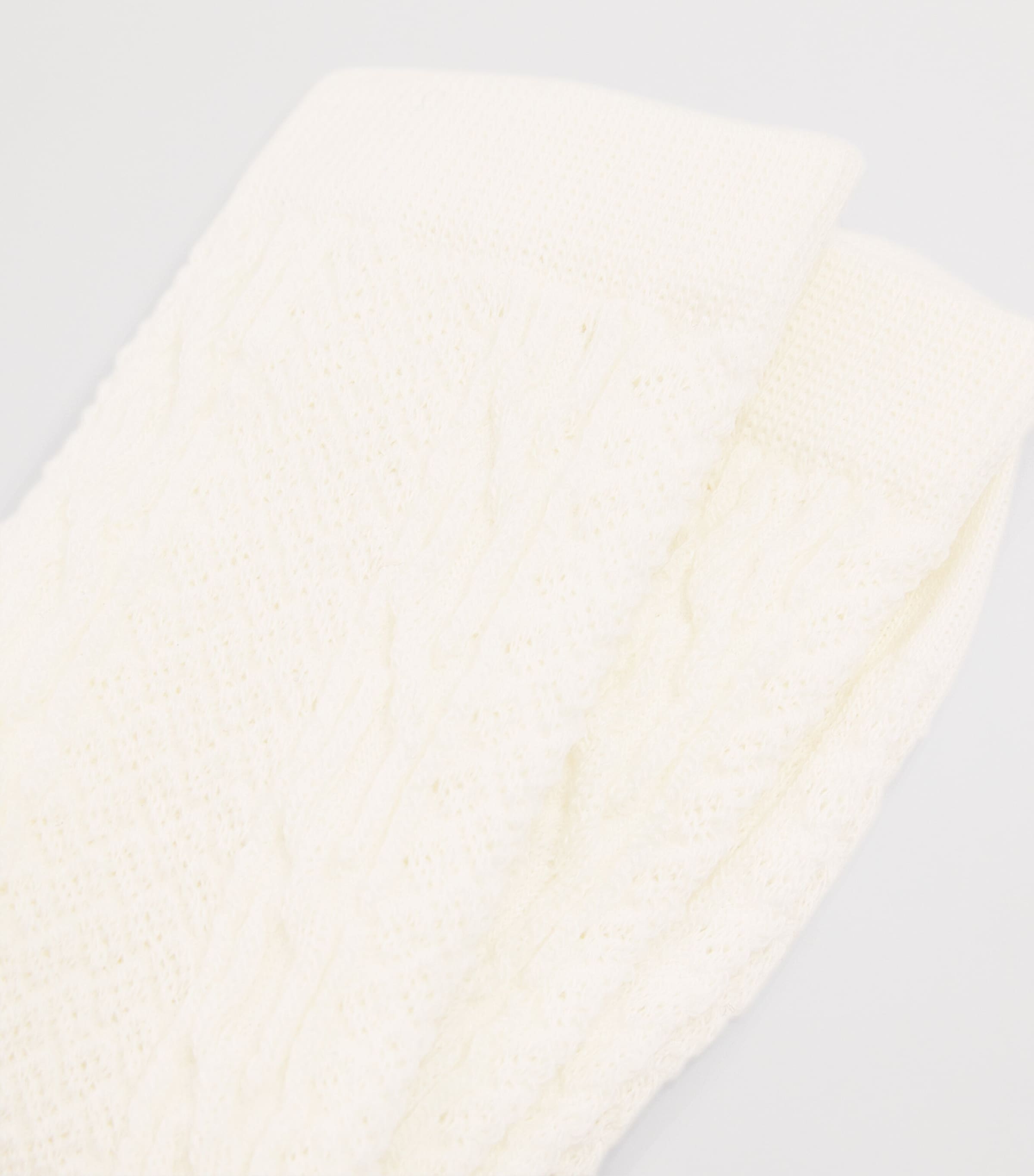 Falke Womens Virgin Wool-Blend Declivity Ankle Socks Off White Image 2