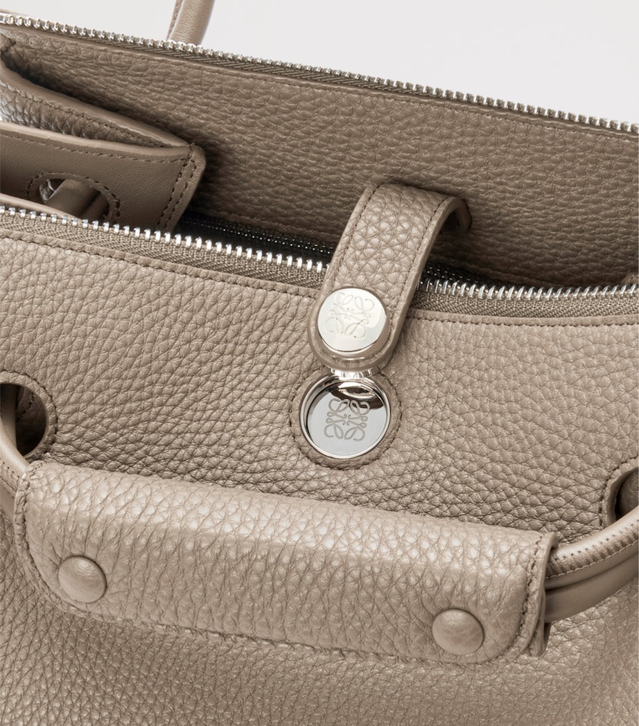 LOEWE Small Grained Leather Madrid Shoulder Bag Clay Image 10