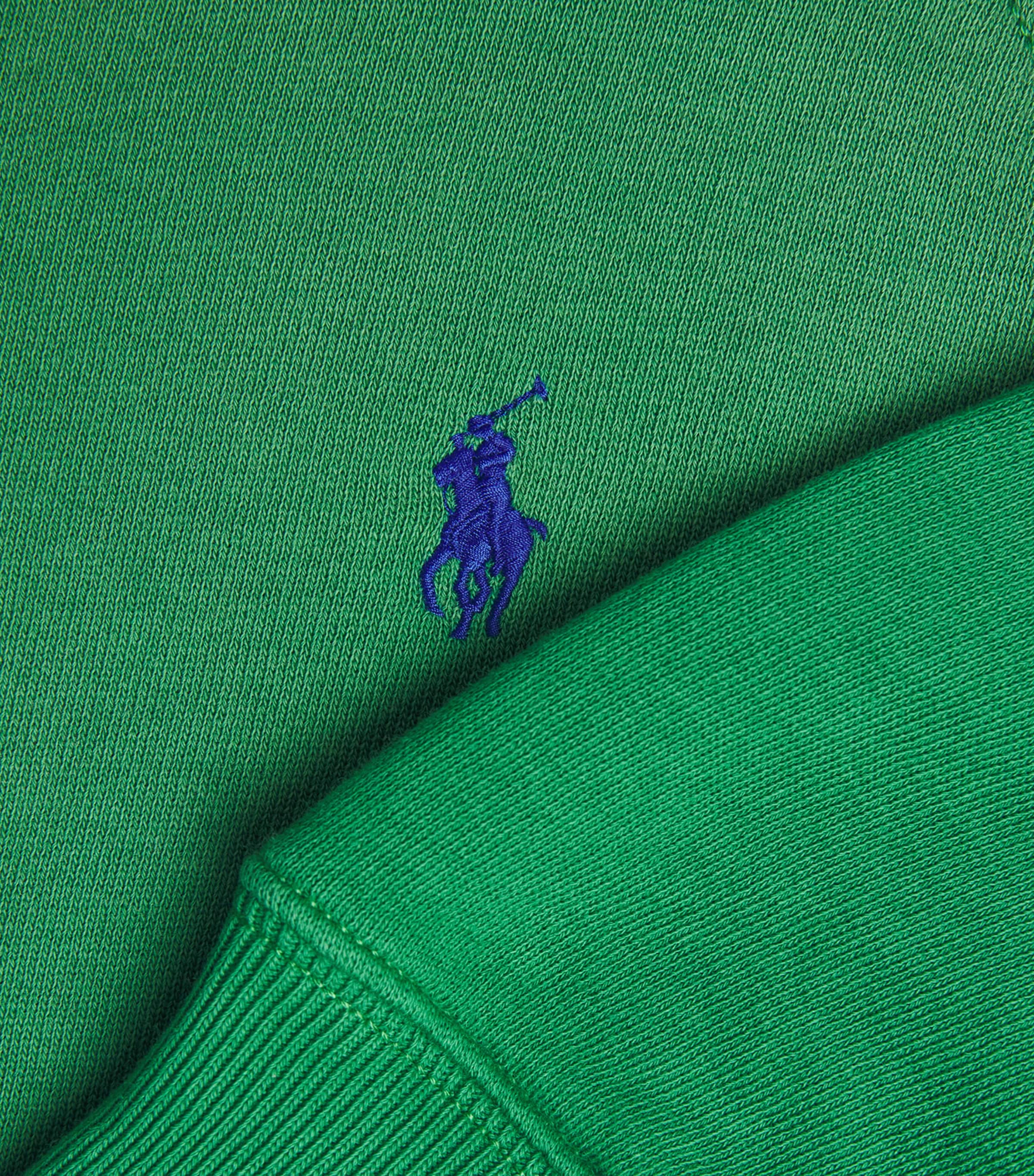 Polo Ralph Lauren Womens Cotton-Blend Polo Pony Sweatshirt Fiji Green Image 6