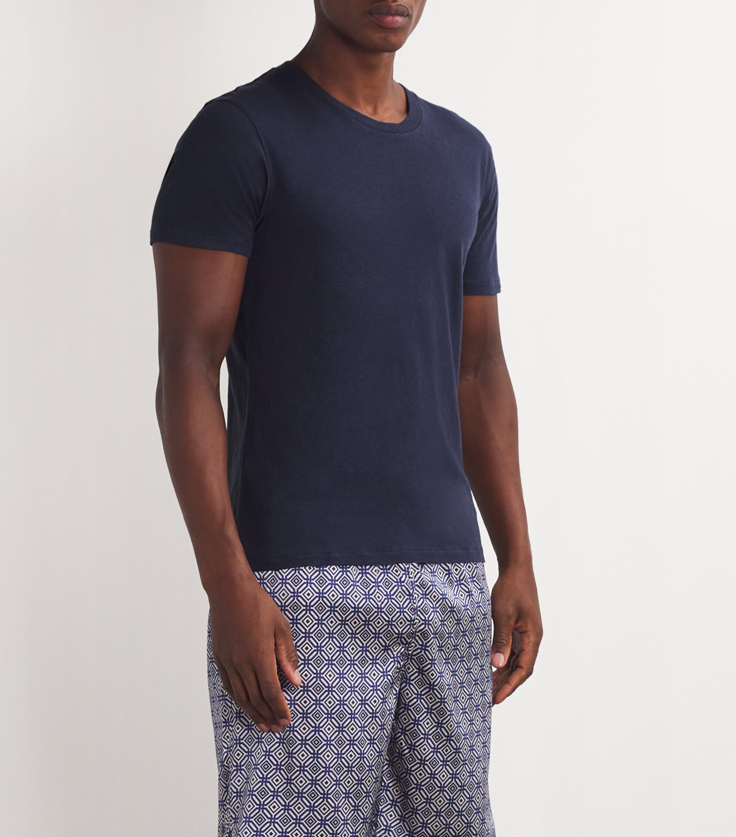 Cotton-Linen T-Shirt MIDNIGHT BLUE Image 6