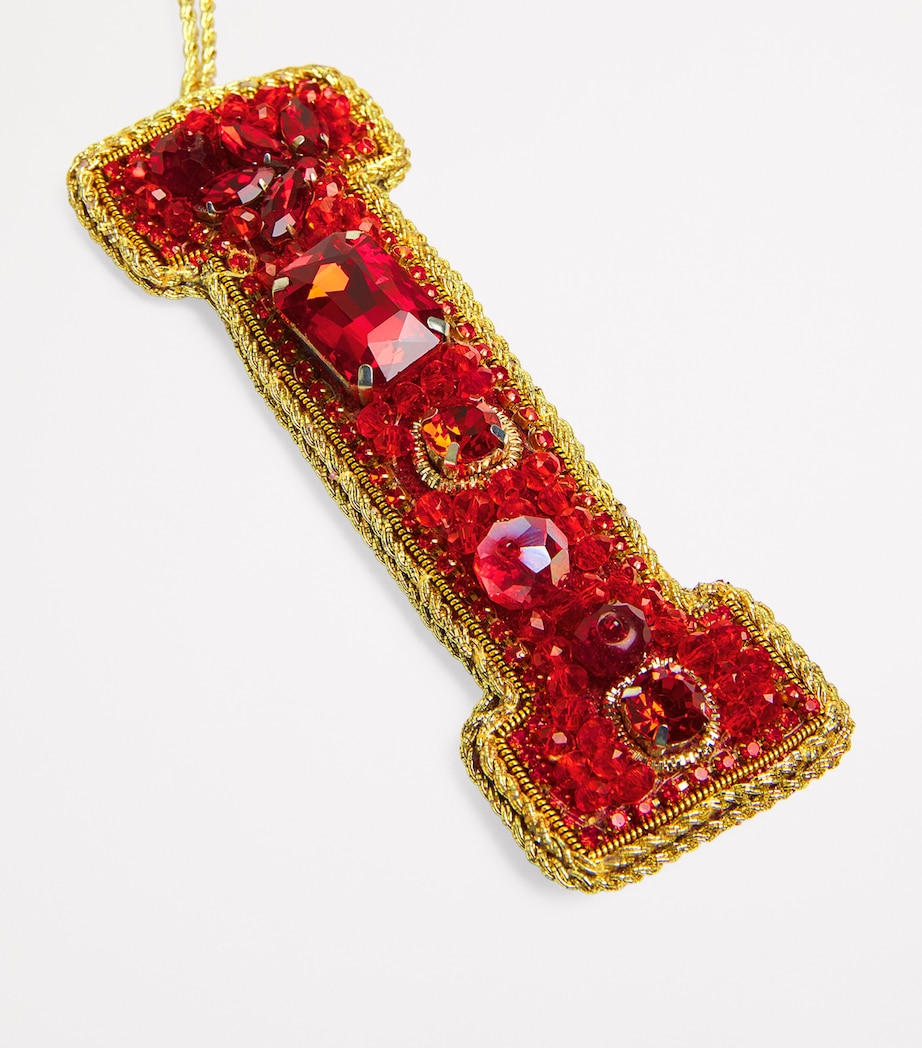 Embellished I Tree Decoration RED Image 2