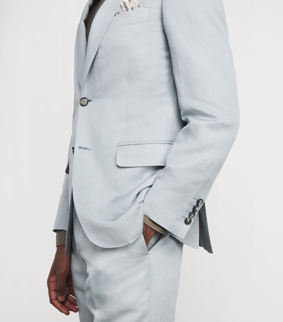 Canali Mens Linen-Silk 2-Piece Suit Image 3