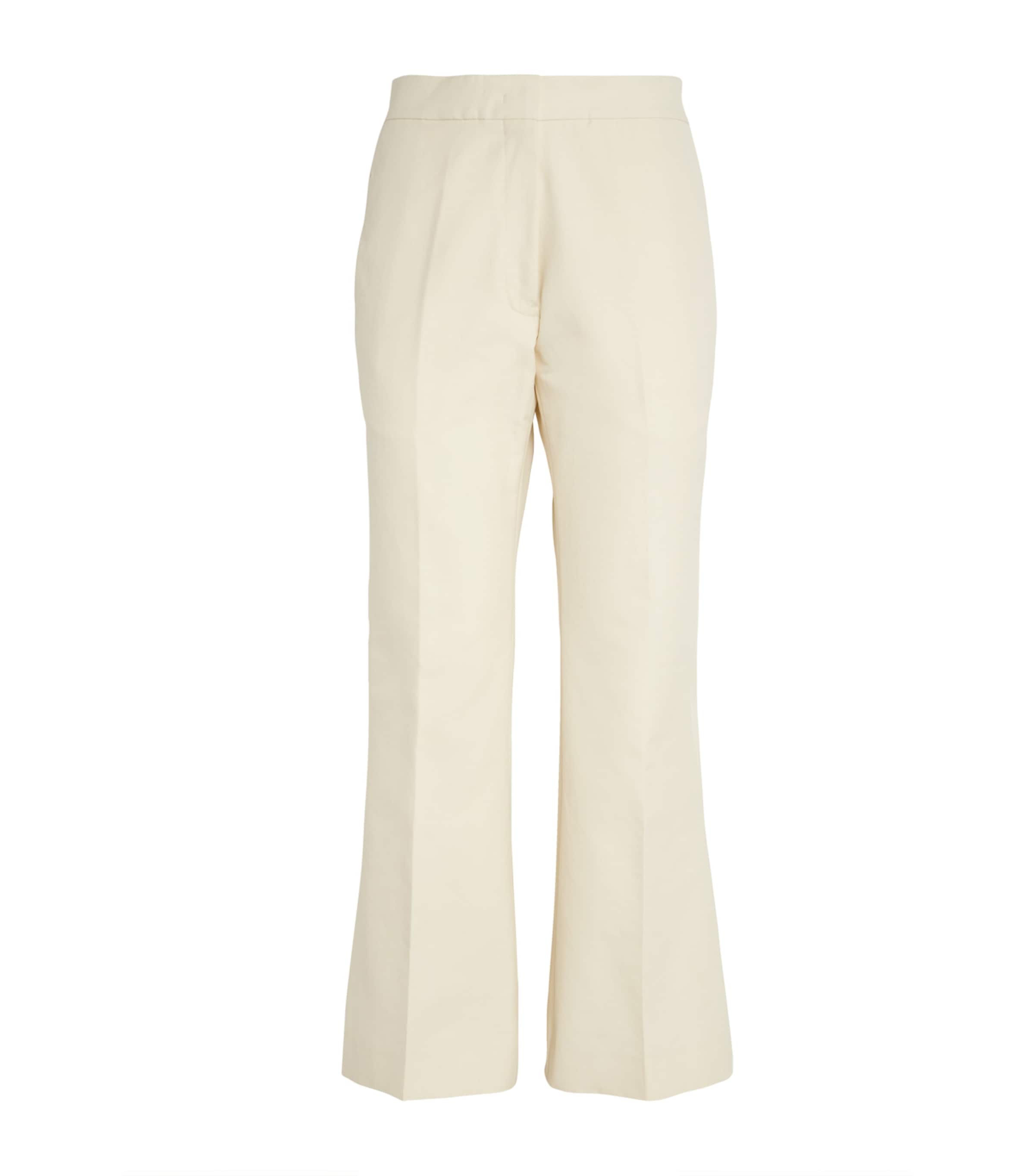 Jil Sander Tailored Trousers In White