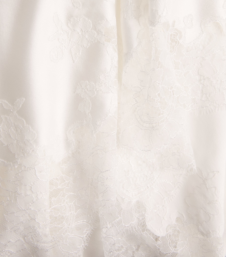Carine Gilson Womens Short Silk Cérès Robe Nat/nat Image 6