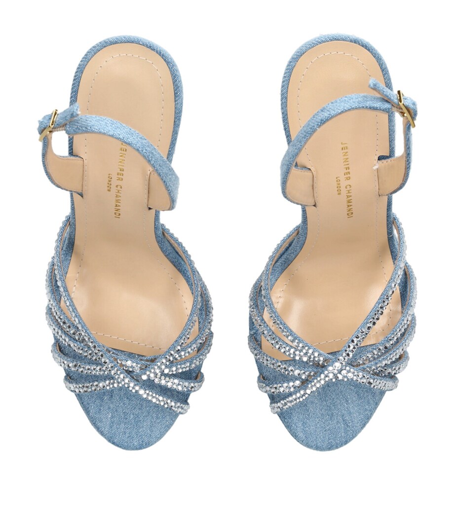 Denim Roberto Platform Sandals 130 DENIM Image 4