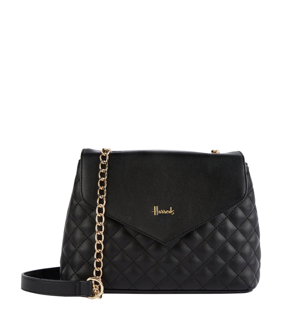 Harrods Chelsea Quilt Cross-Body Bag Green Image 1