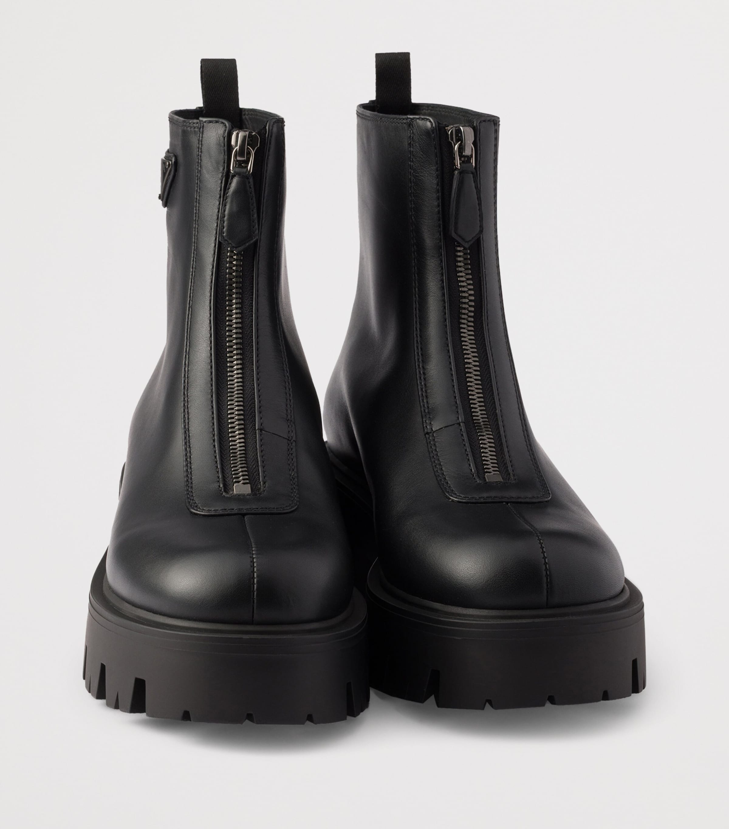 Prada Leather Zipped Ankle Boots 50 Image 5
