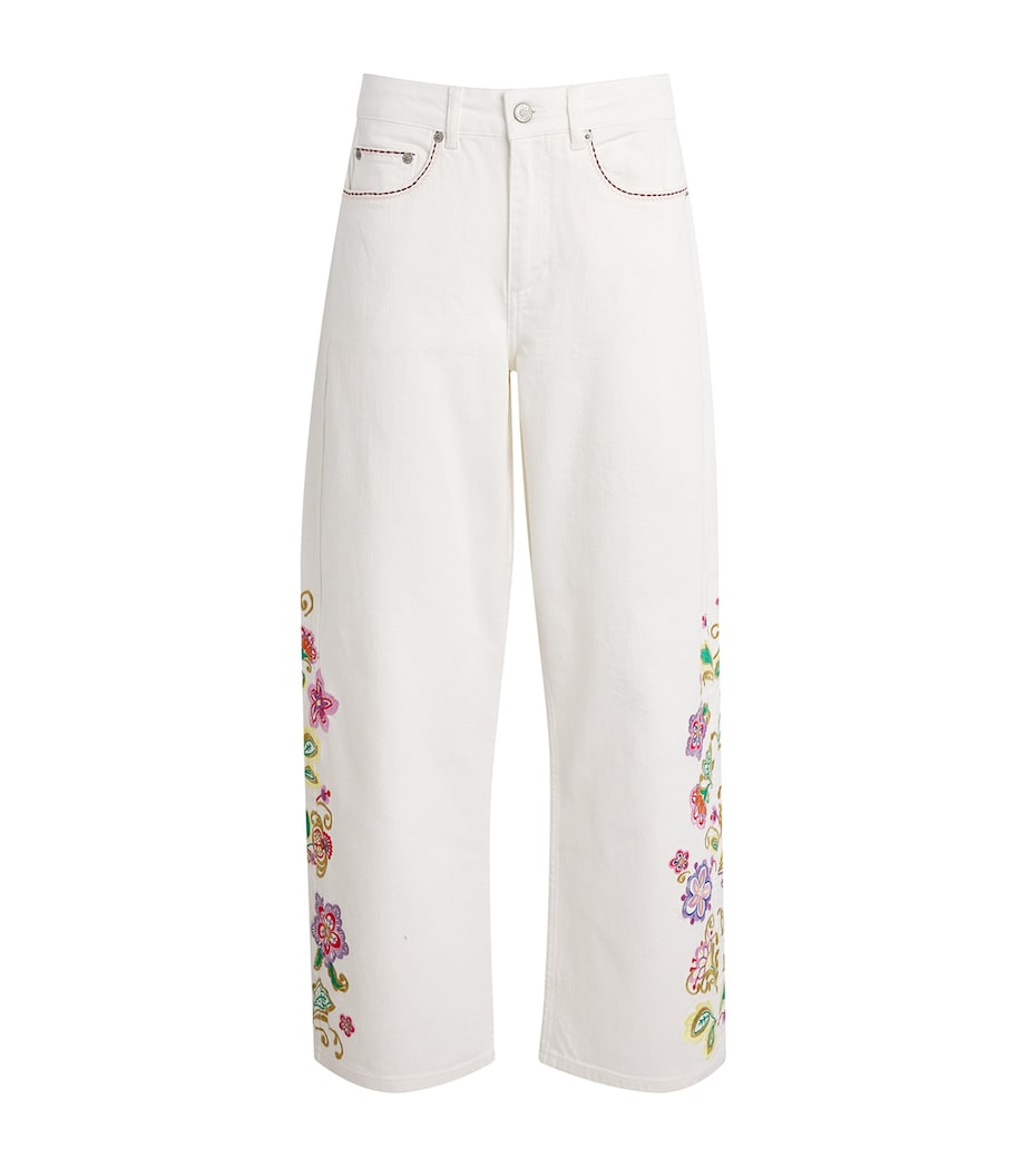 Cinq A Sept Womens Jardin Boheme Hayden Straight Jeans Scour Multi Image 1