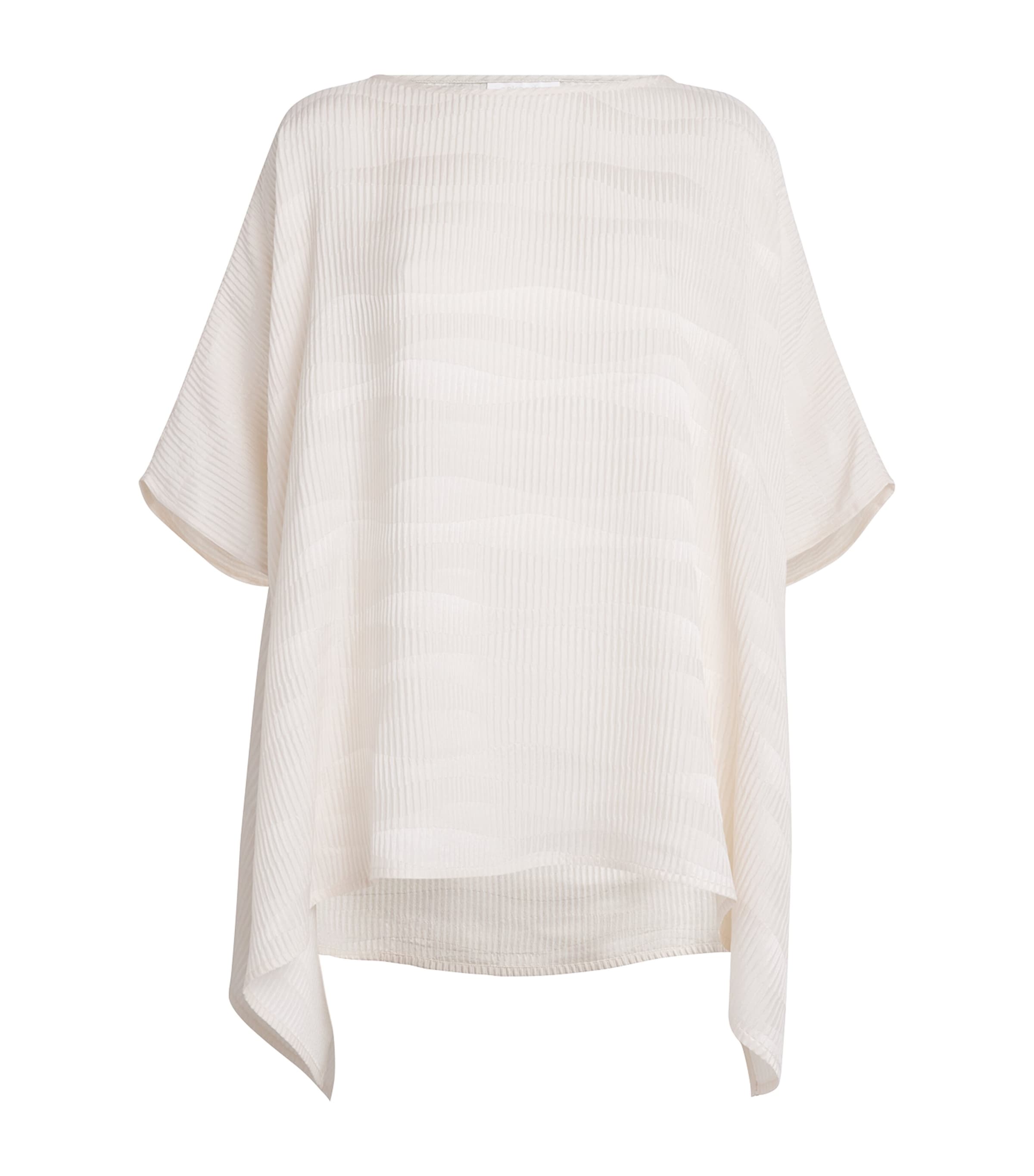 Shop Eskandar Silk Scoop-neck Tunic In Grey