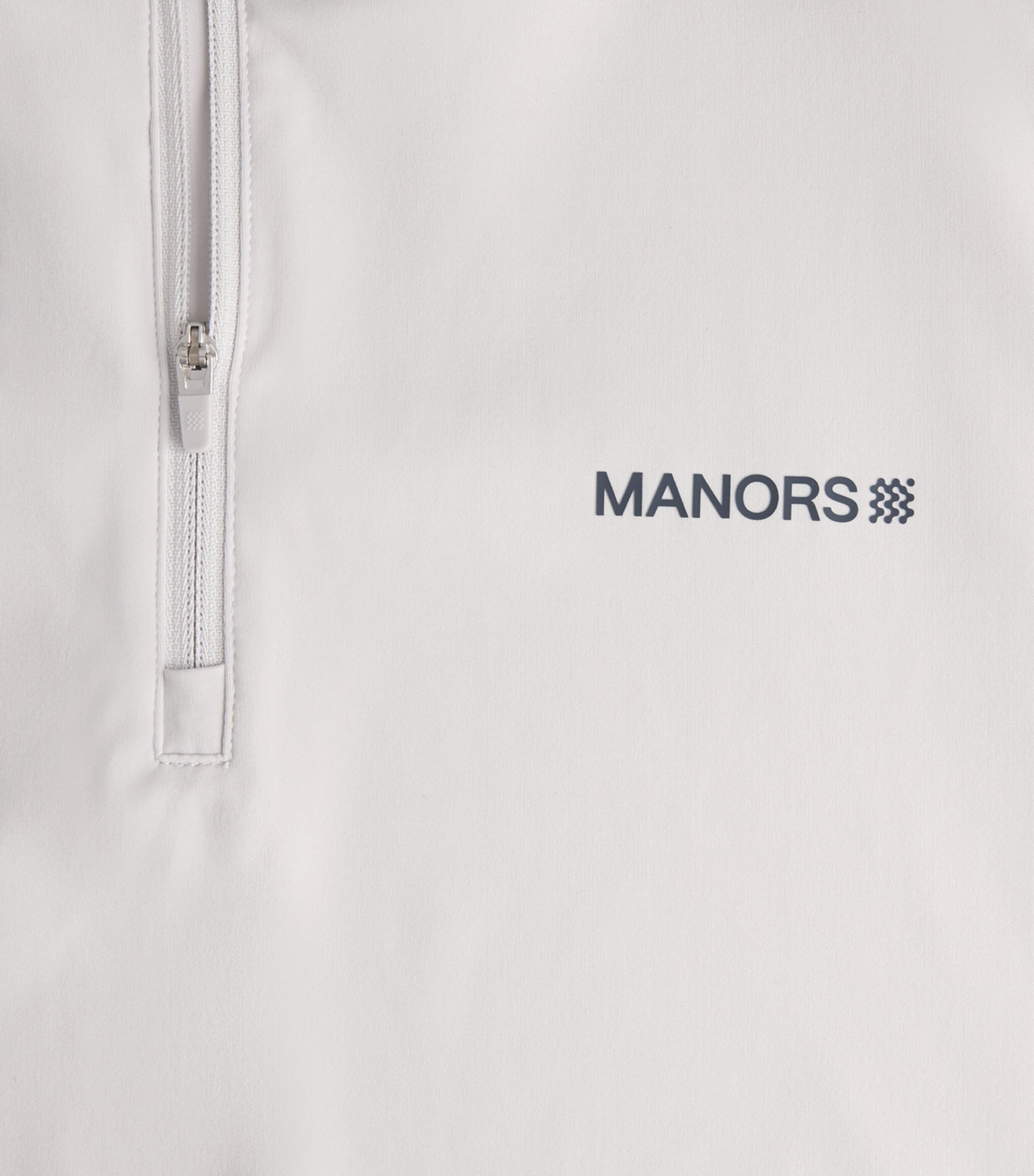 Manors Mens Tech Quarter-Zip Gilet Vapour Grey Image 6