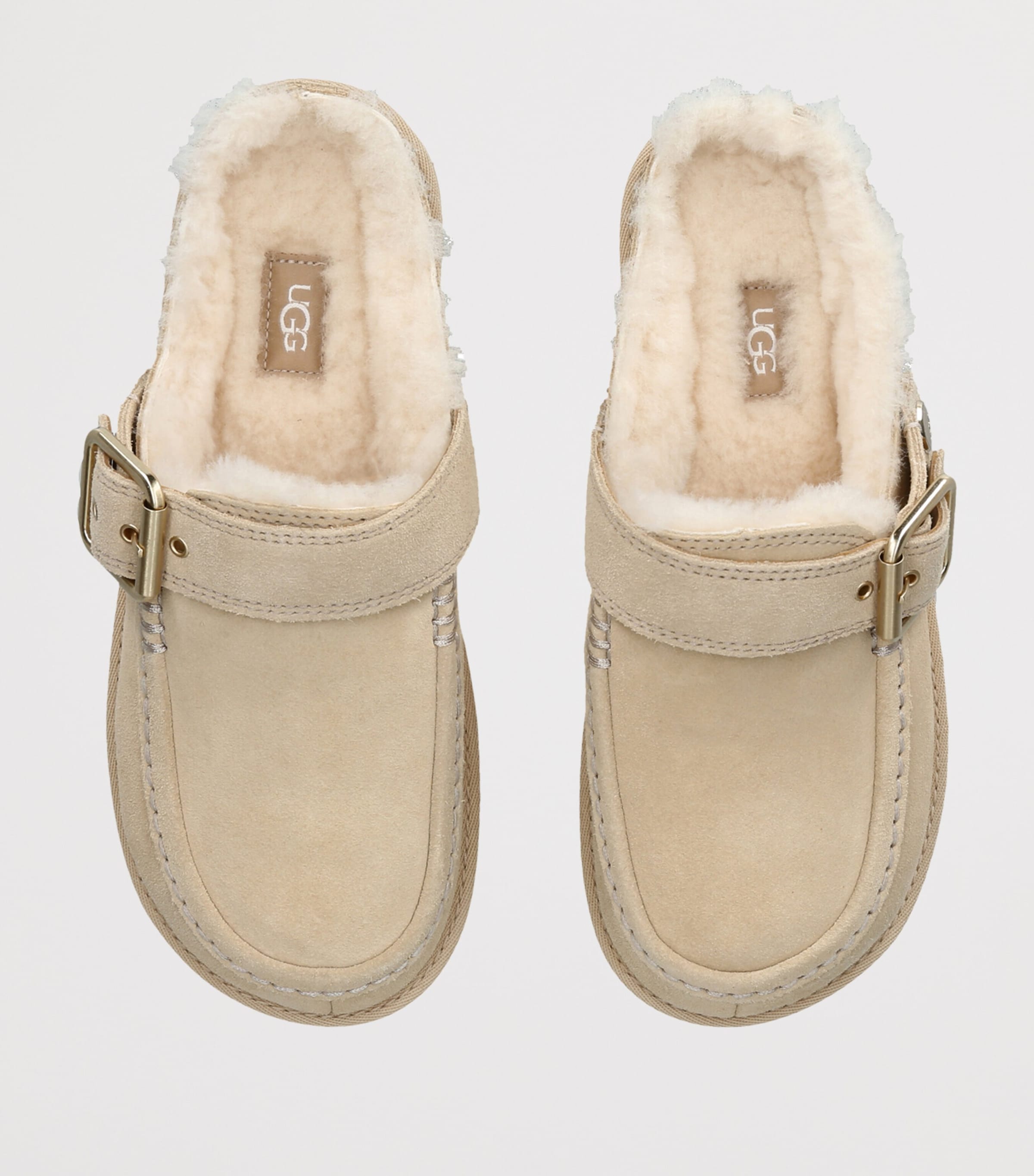 UGG Suede Goldenstar Evelina Clogs Beige Image 3