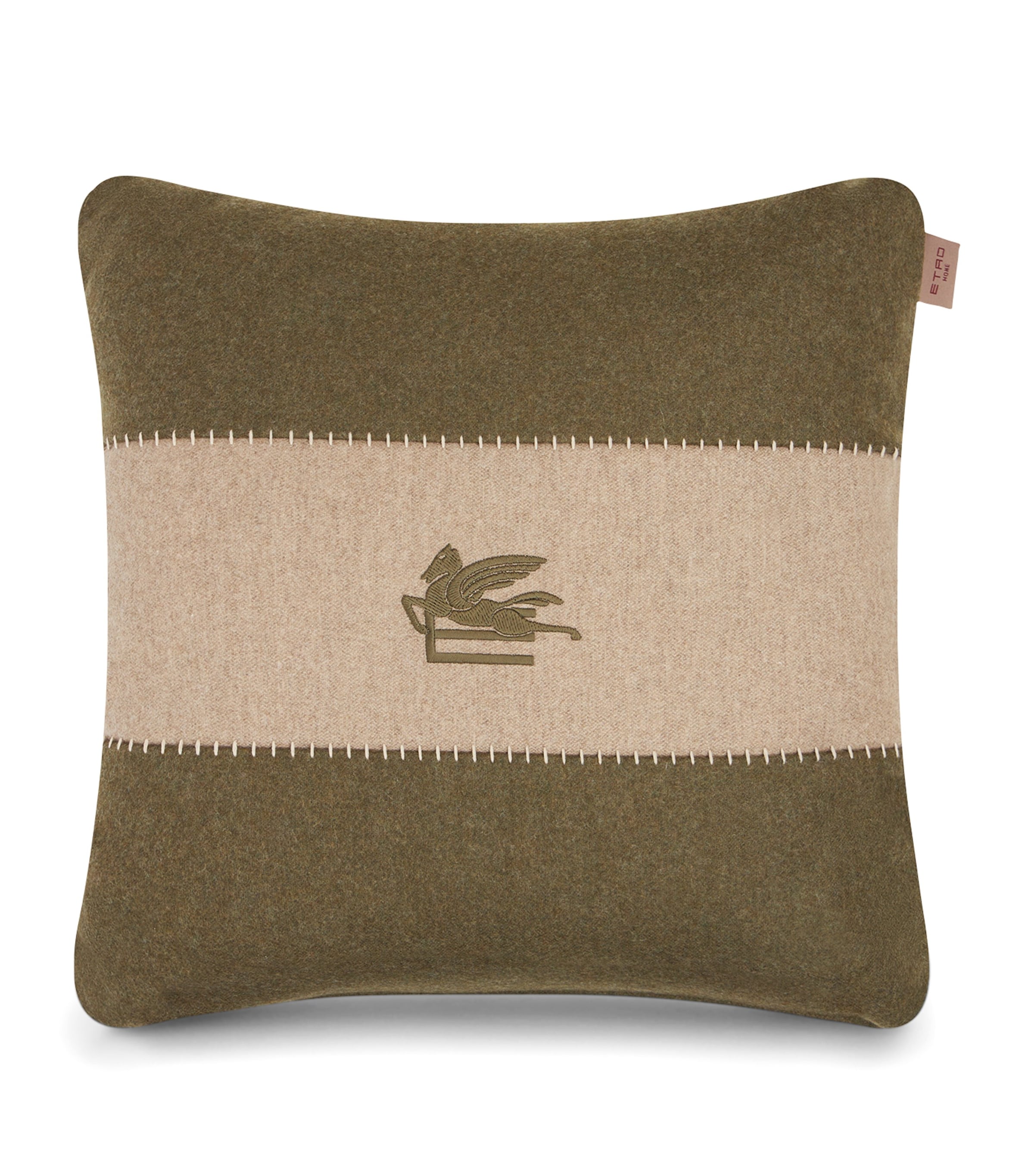 Etro Pegaso Cushion In Green