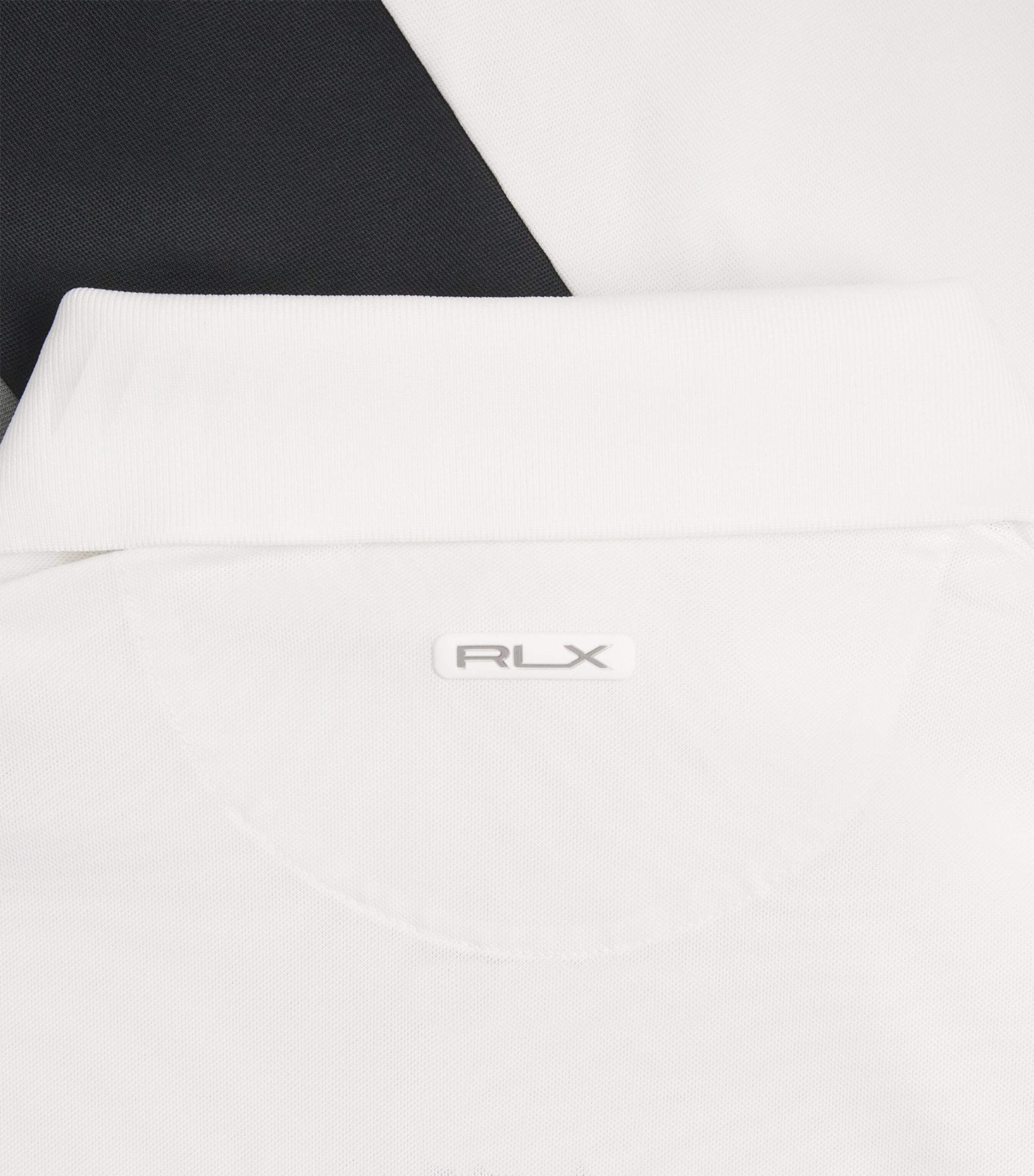 RLX Ralph Lauren Mens Colour-Block Polo Shirt Peak Grey Multi Image 6