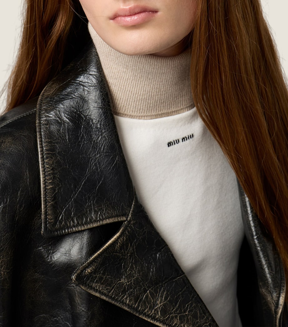 Cotton Knitted Logo Tank Top F0009 Image 6