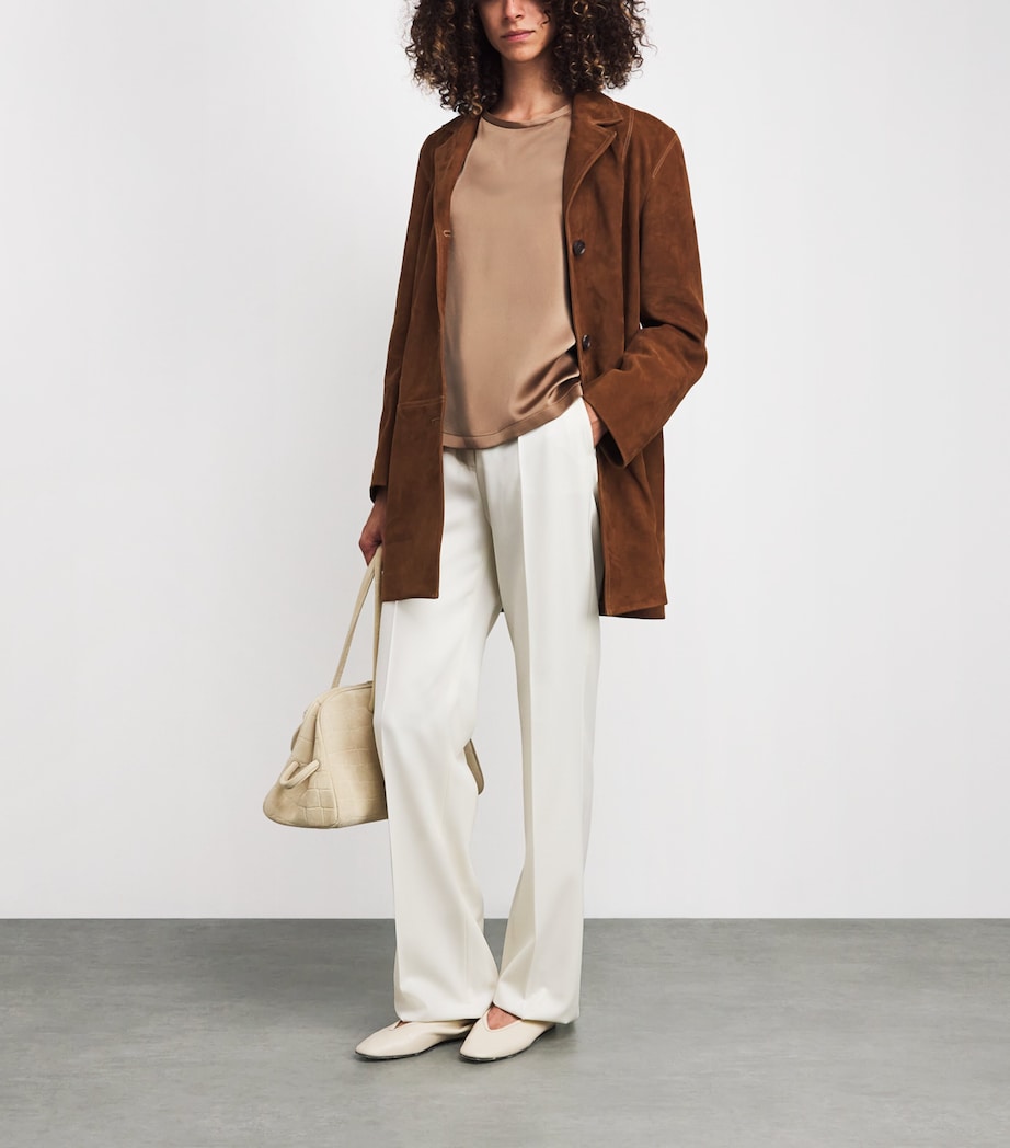 Satin Rebecca T-Shirt CAMEL Image 2
