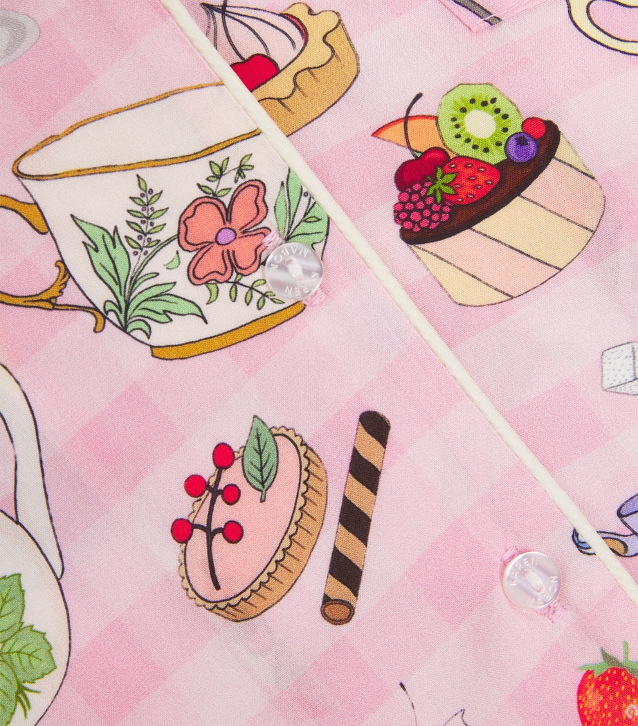 Summer Picnic Print Pyjama Set (2-13 Years) PINK Image 3