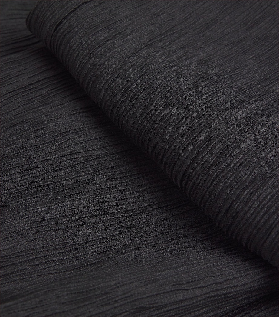 Crinkled Aden Straight Trousers BLACK Image 5