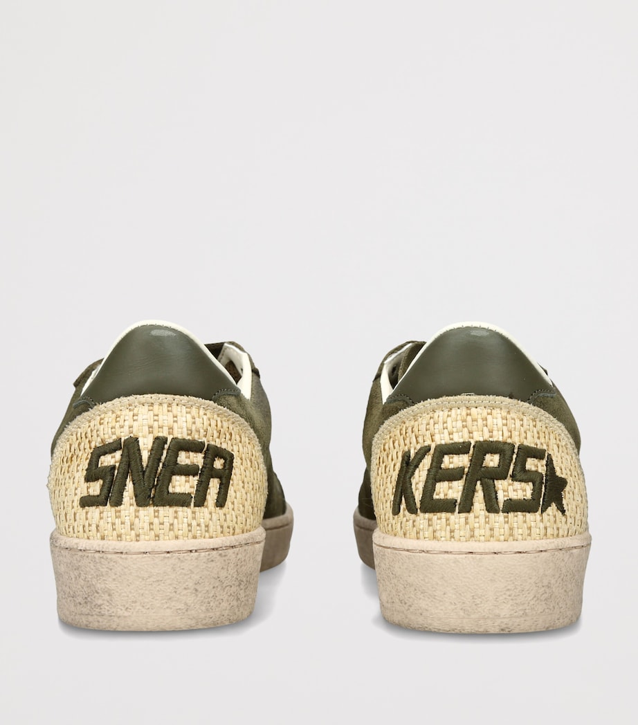 Golden Goose Suede Ball Star Sneakers Green Comb Image 2