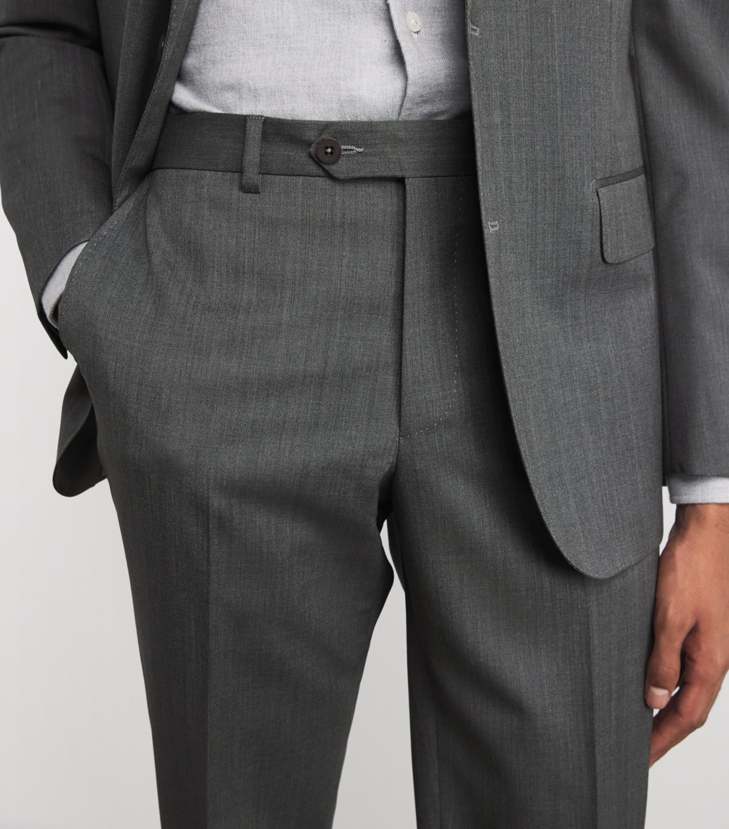 PAL ZILERI グレー ストライプスーツ　イタリア製 Pal Zileri Grey 2-Piece Suit | Harrods US