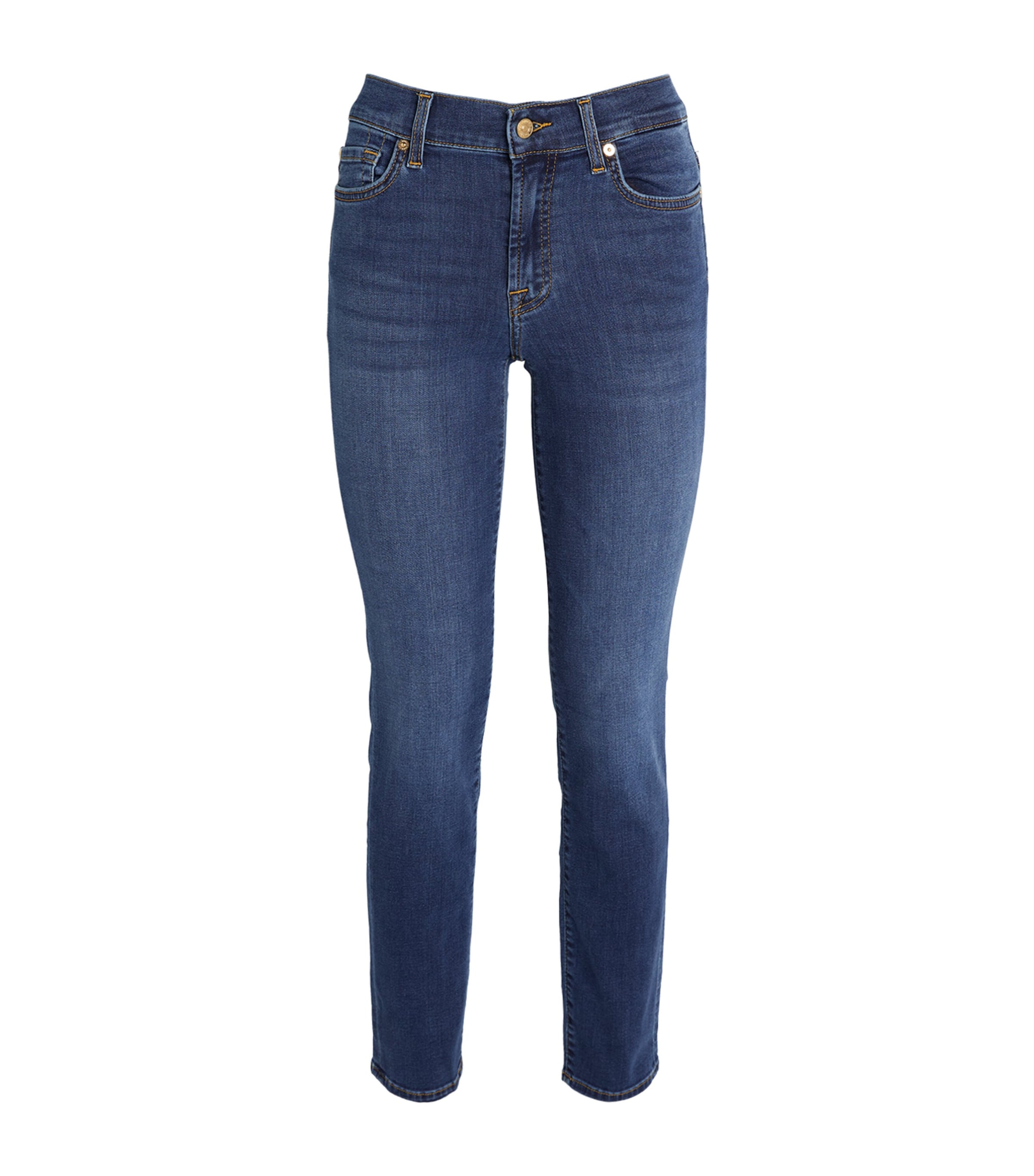 7 For All Mankind Bair Roxanne Slim Jeans In Blue
