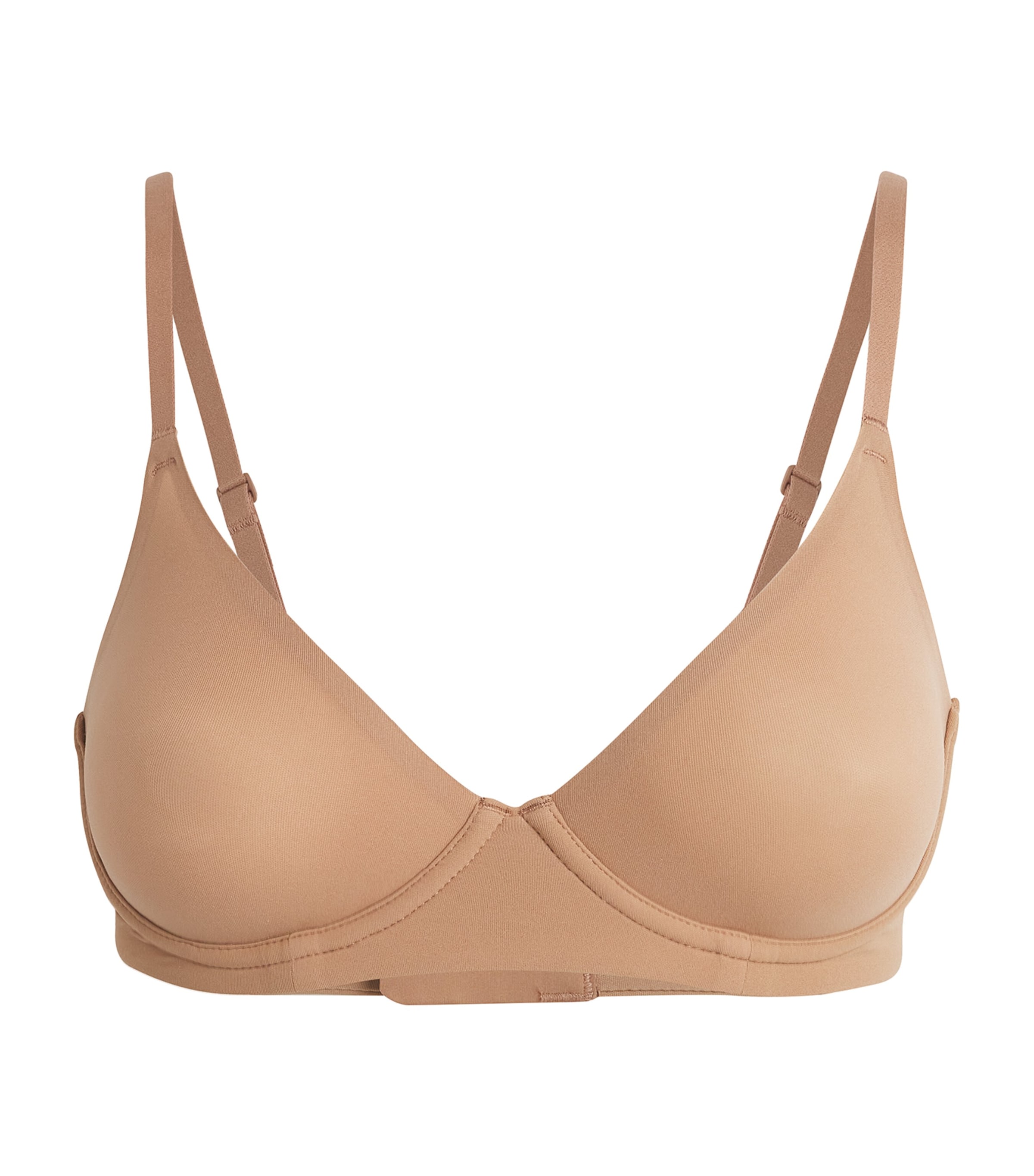 Skims Fits Everybody Unlined Demi Bra In Brown